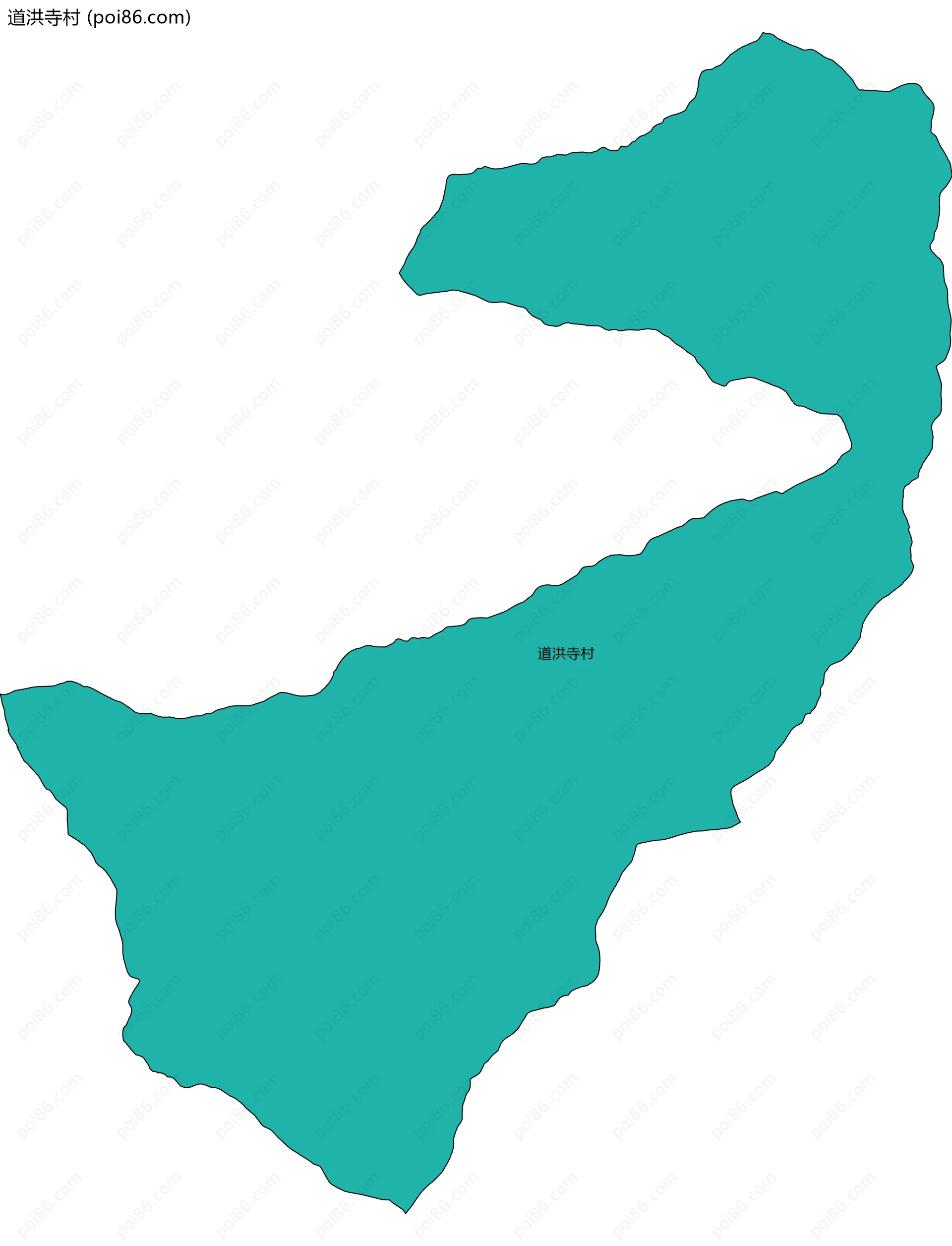 道洪寺村边界地图