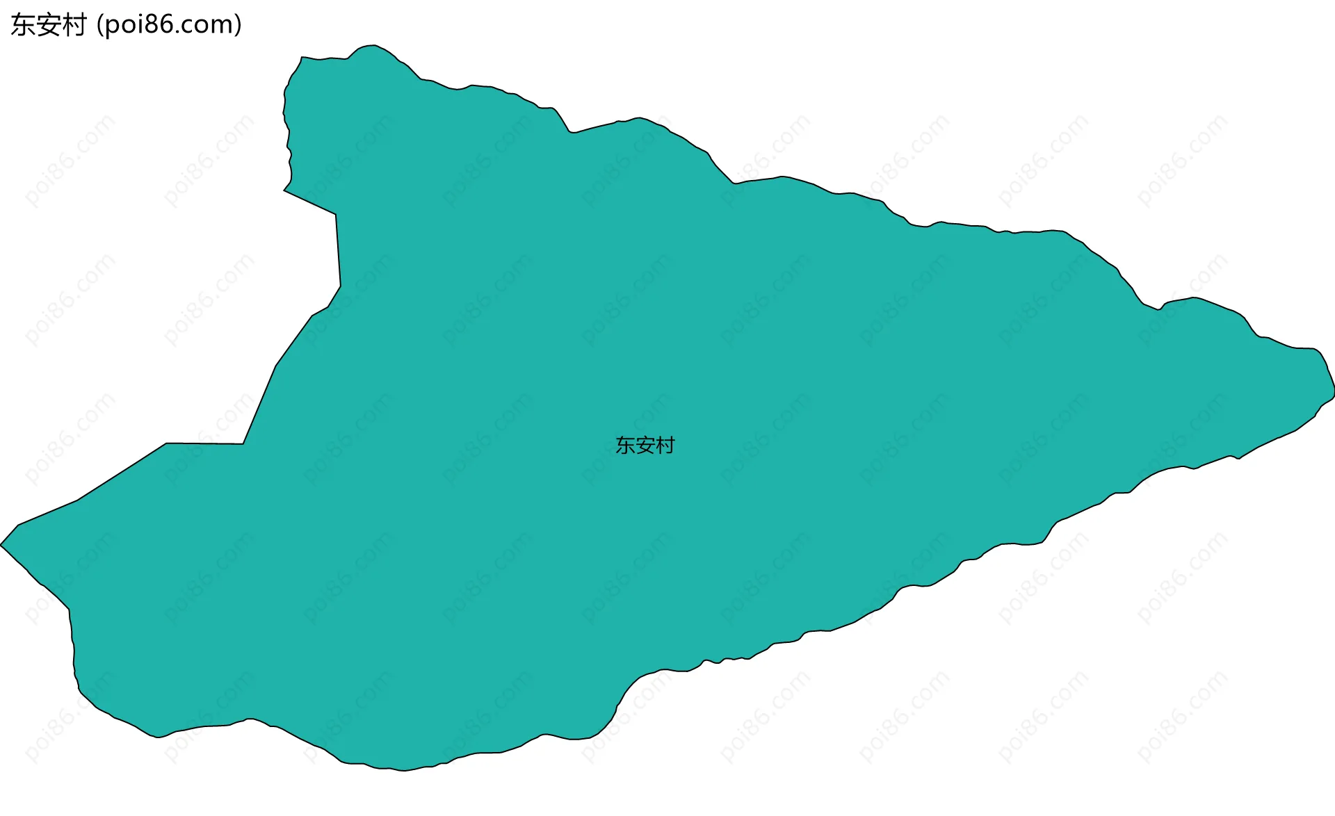 东安村边界地图