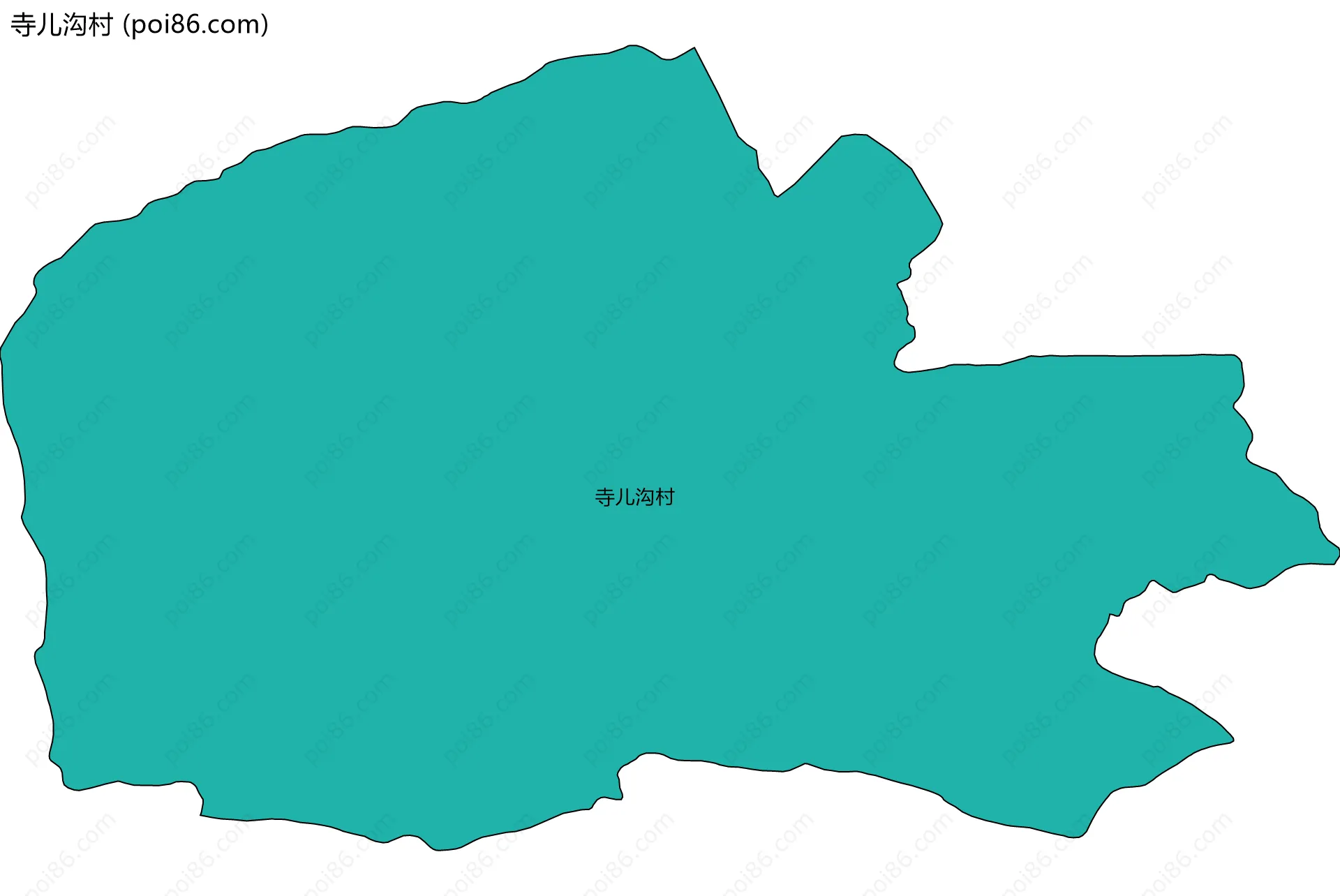 寺儿沟村边界地图
