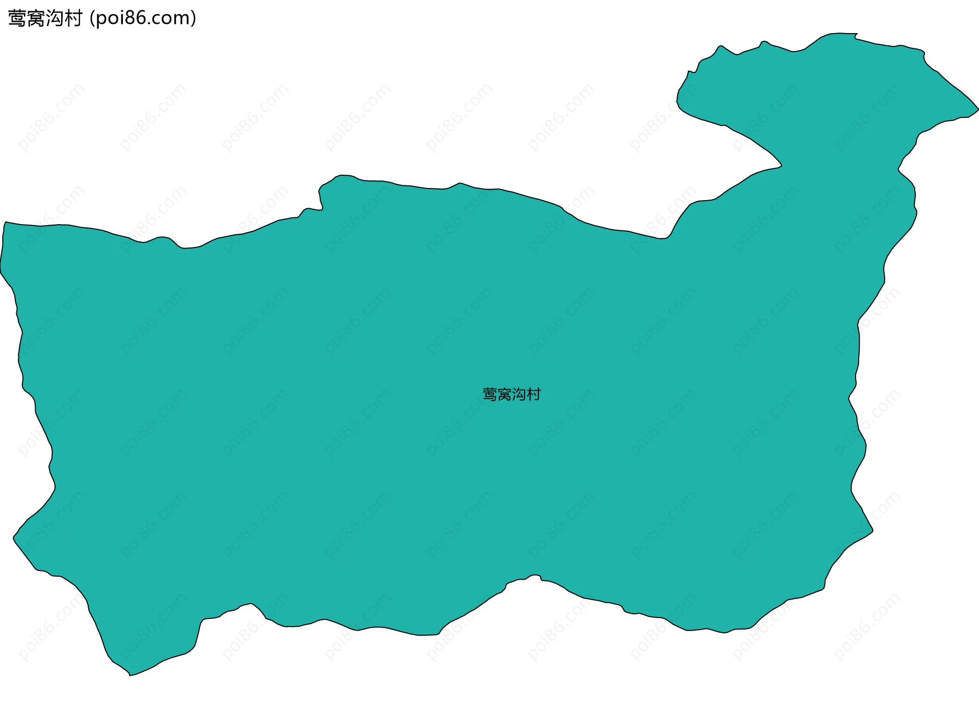 莺窝沟村边界地图