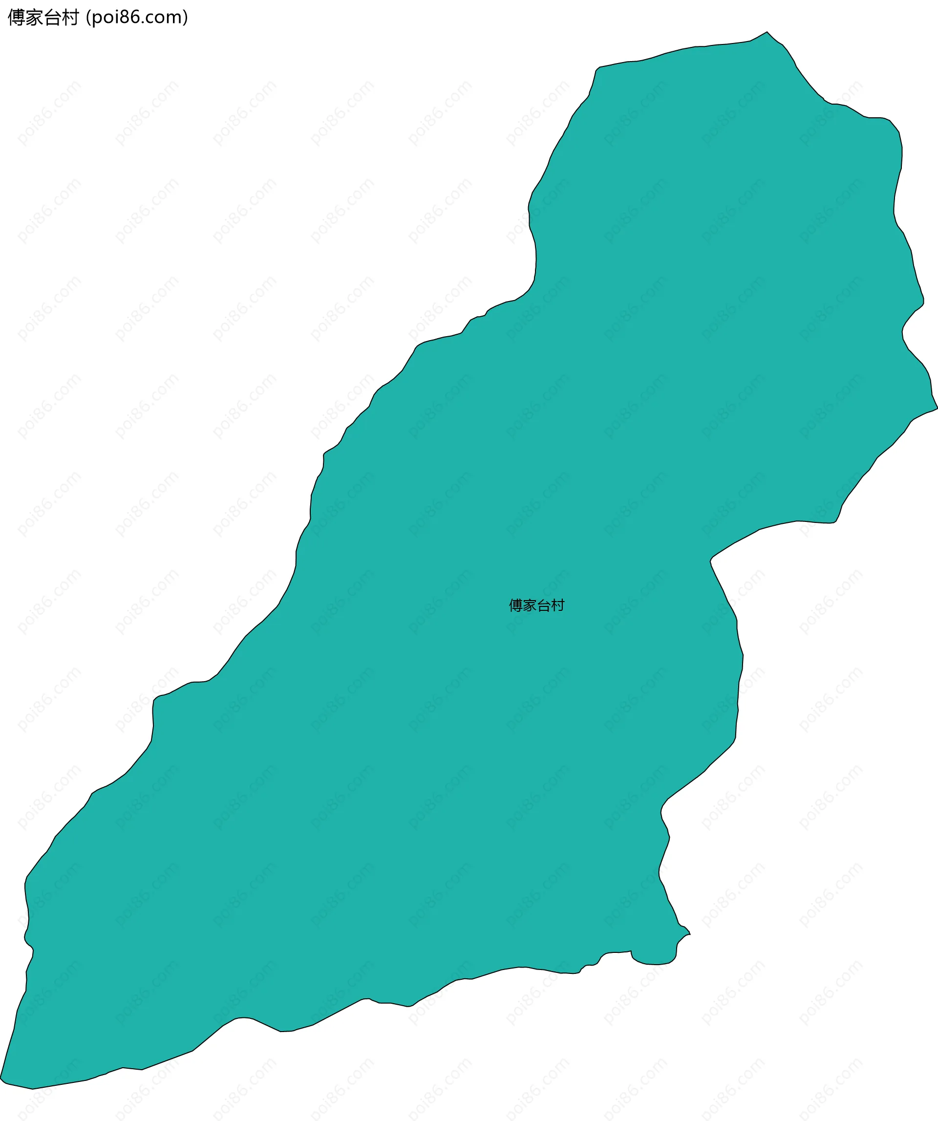 傅家台村边界地图