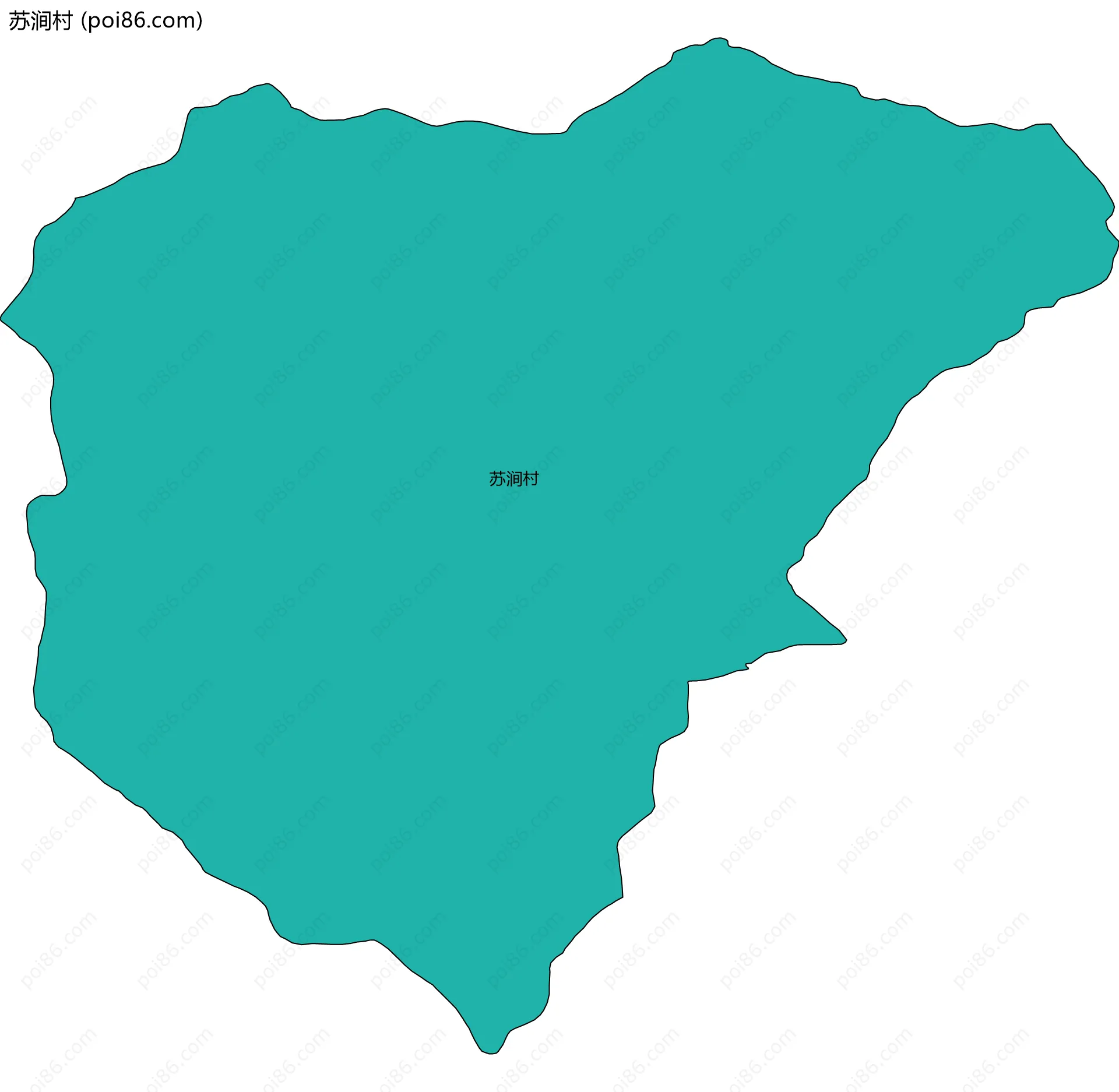 苏涧村边界地图