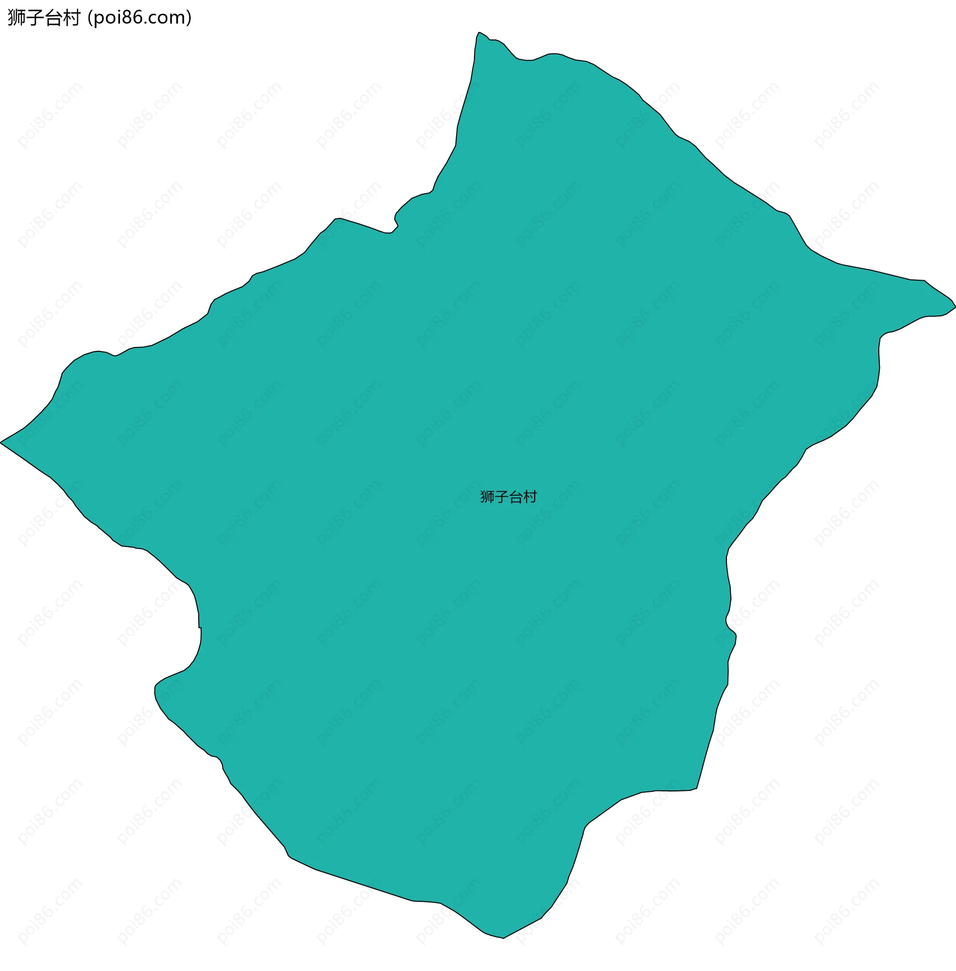 狮子台村边界地图