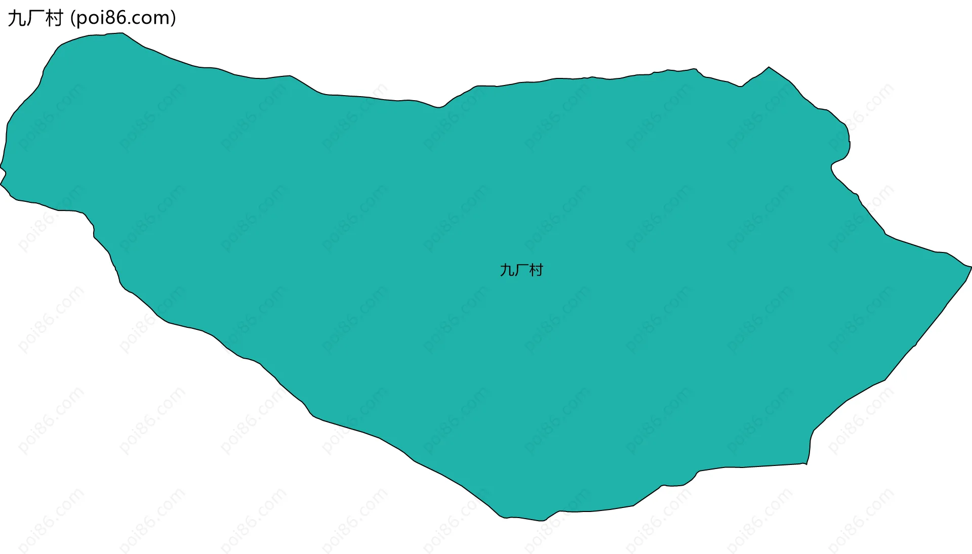 九厂村边界地图