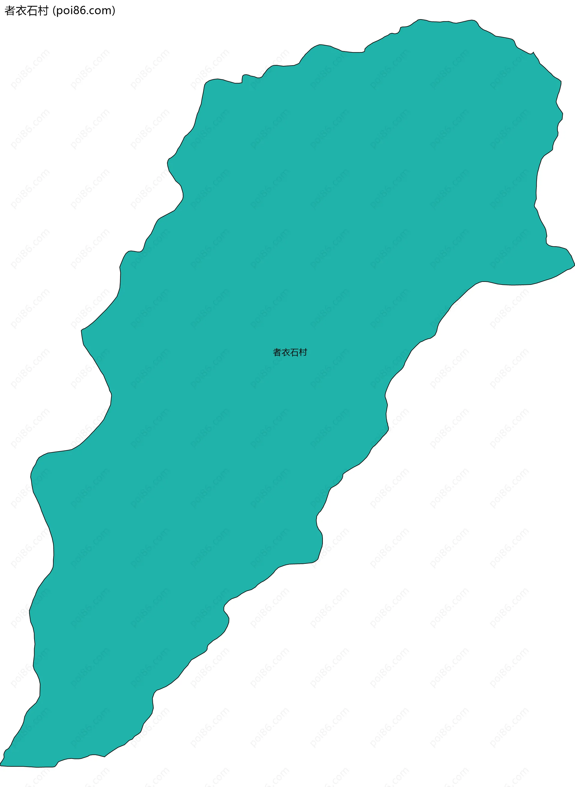 者衣石村边界地图