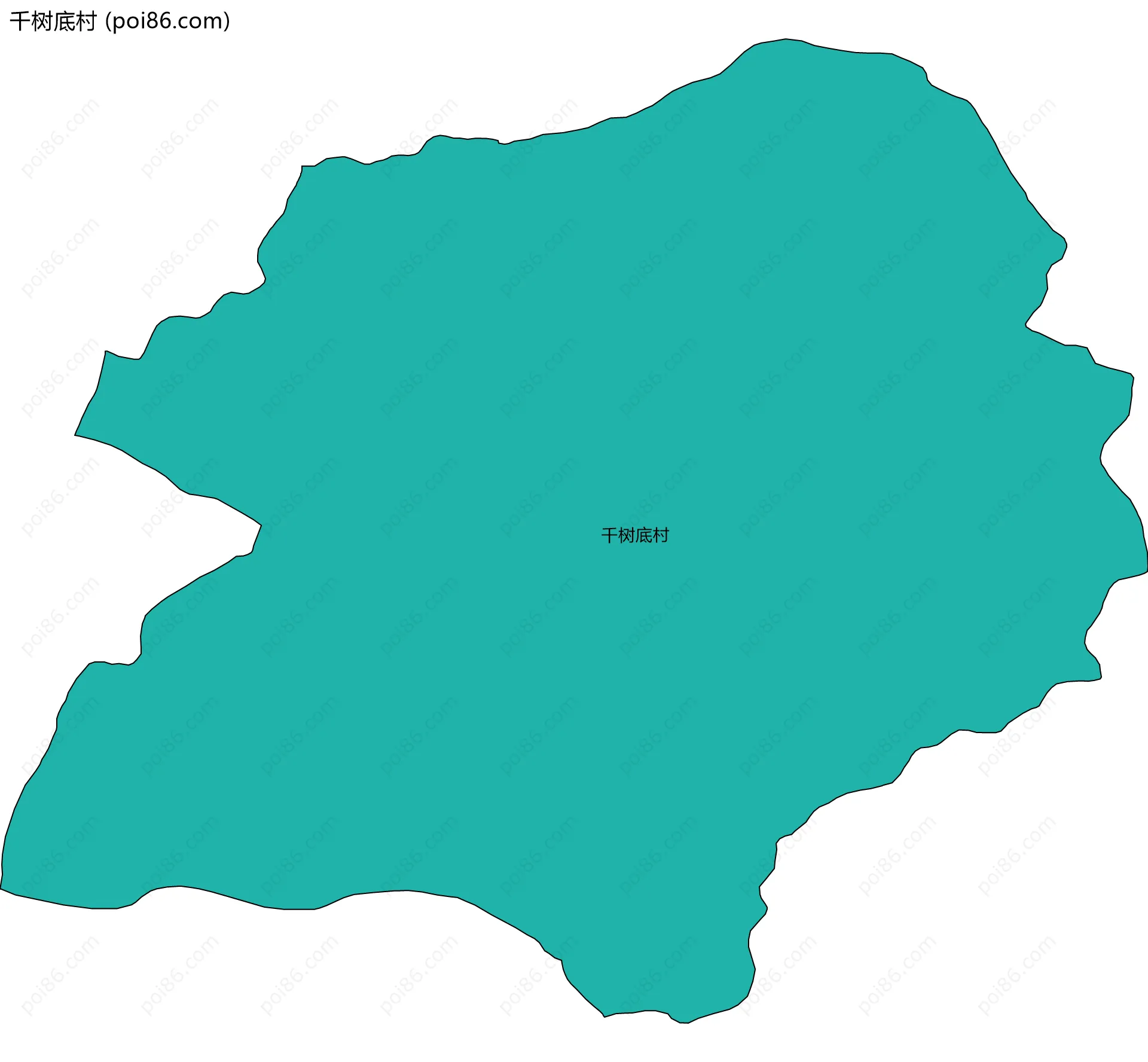千树底村边界地图