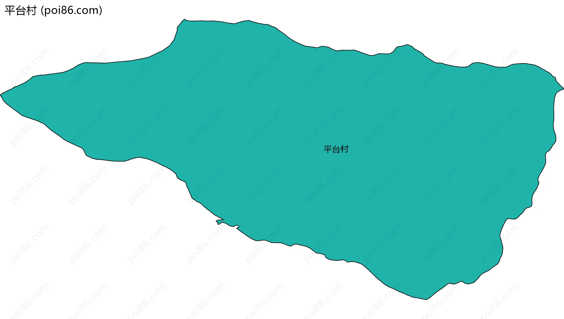 平台村边界地图