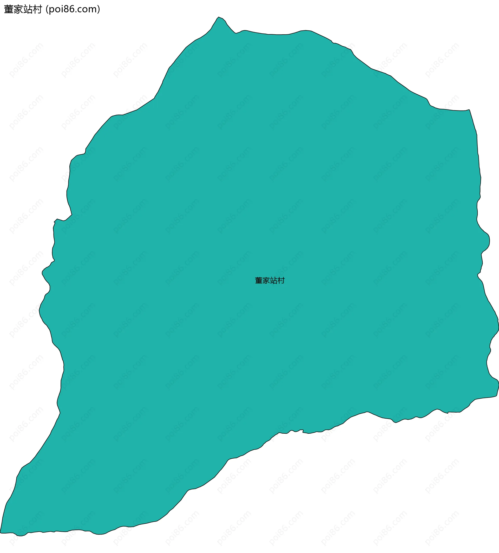 董家站村边界地图