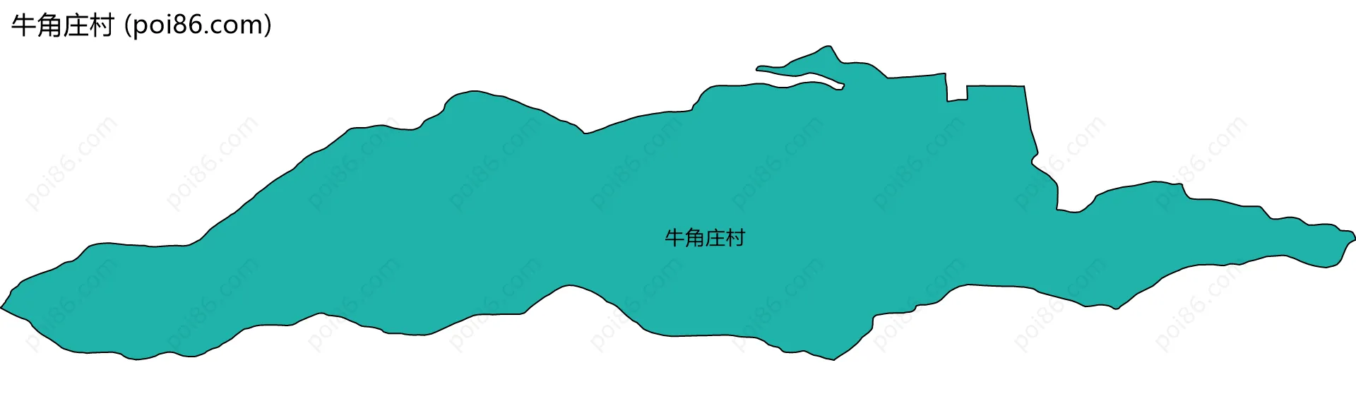 牛角庄村边界地图