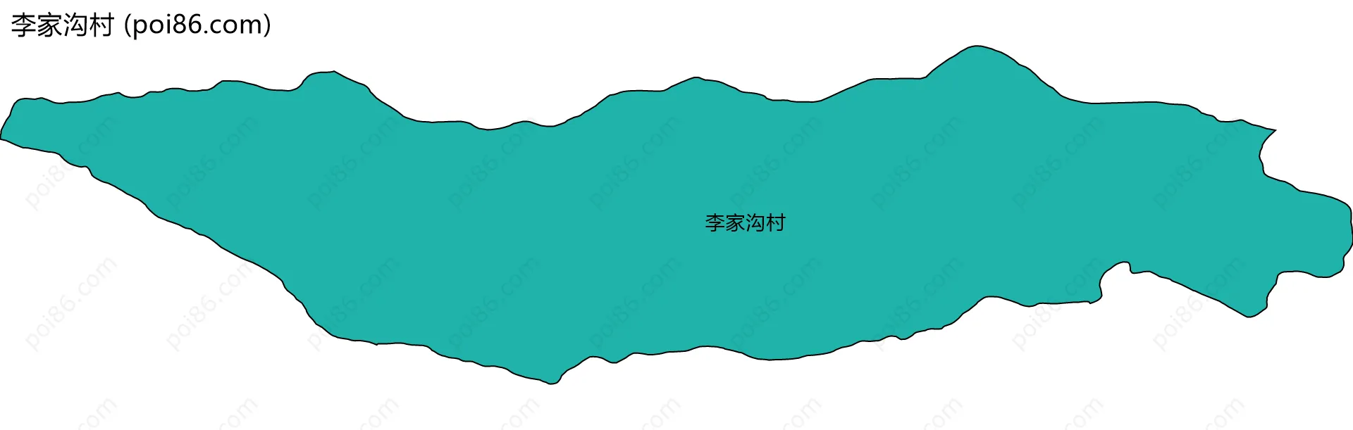 李家沟村边界地图