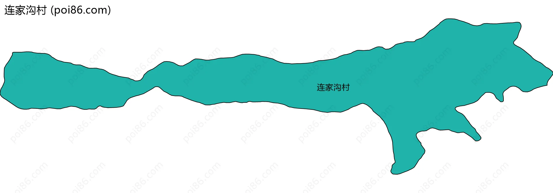 连家沟村边界地图