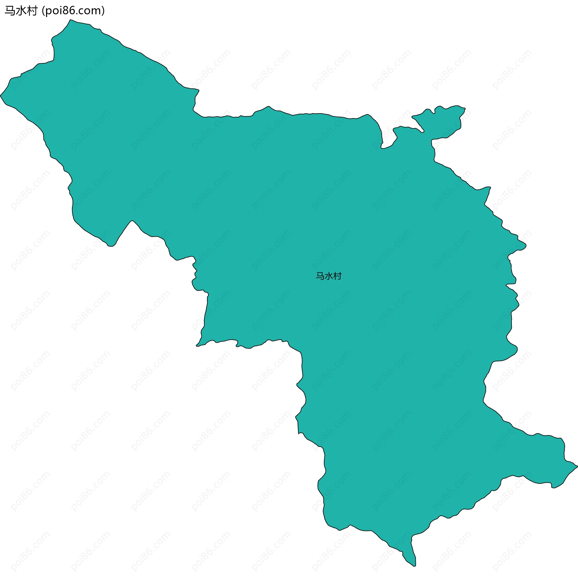 马水村边界地图