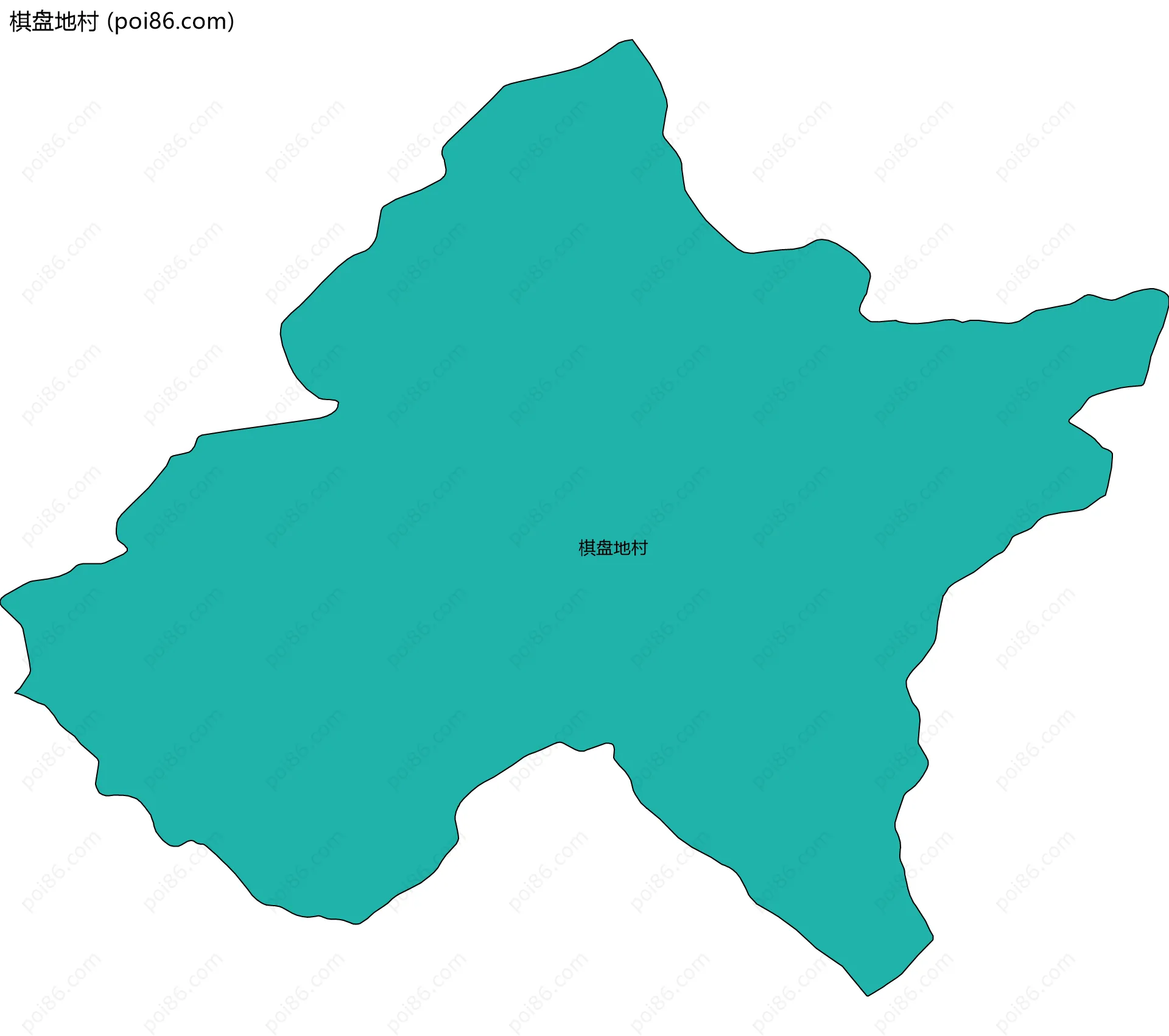 棋盘地村边界地图