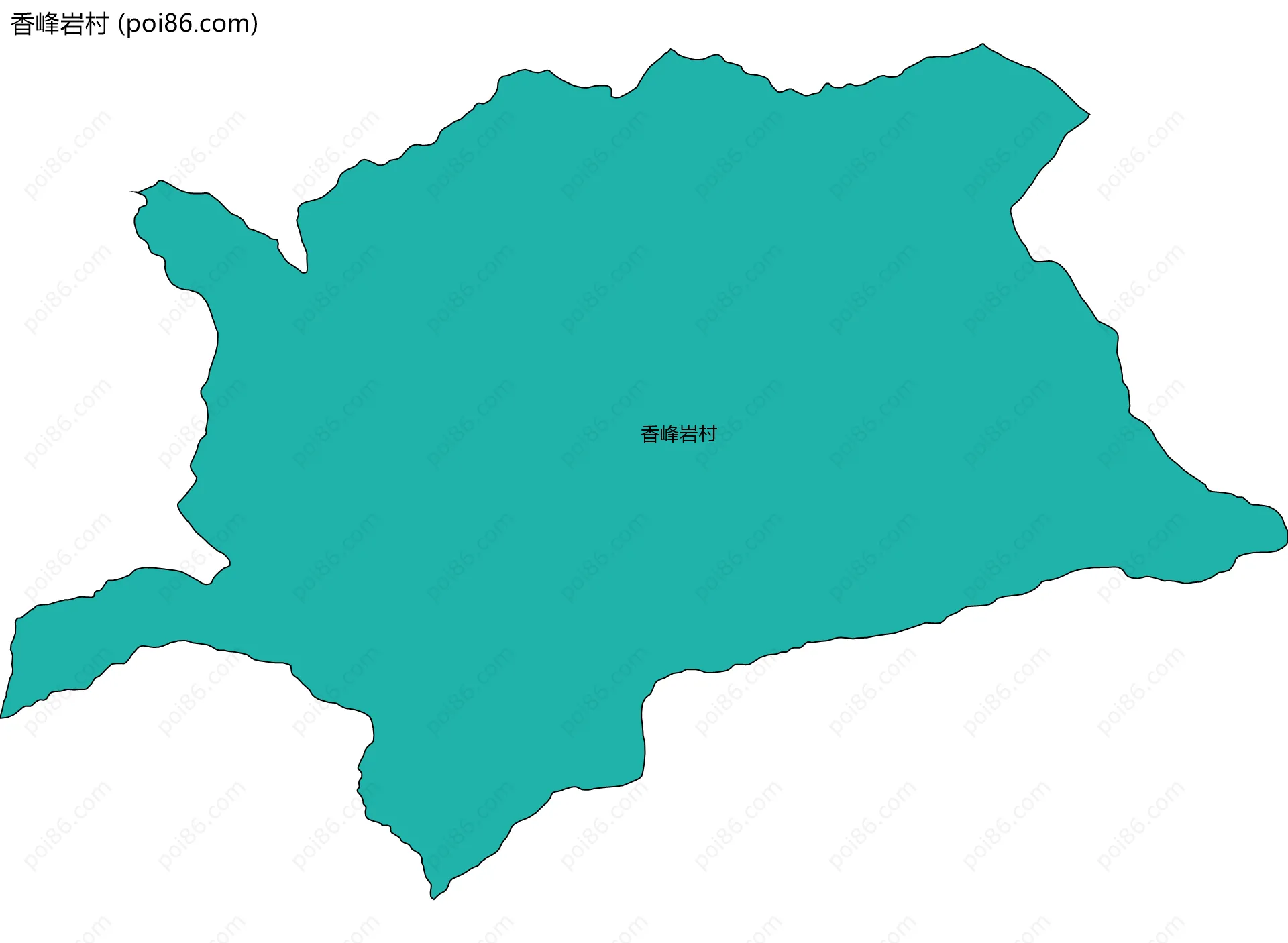 香峰岩村边界地图