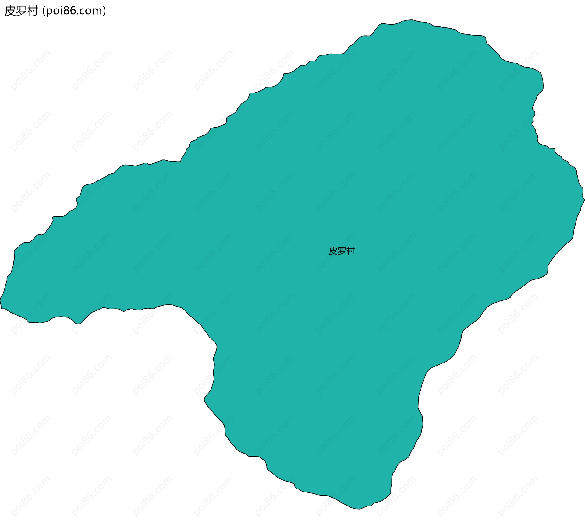皮罗村边界地图