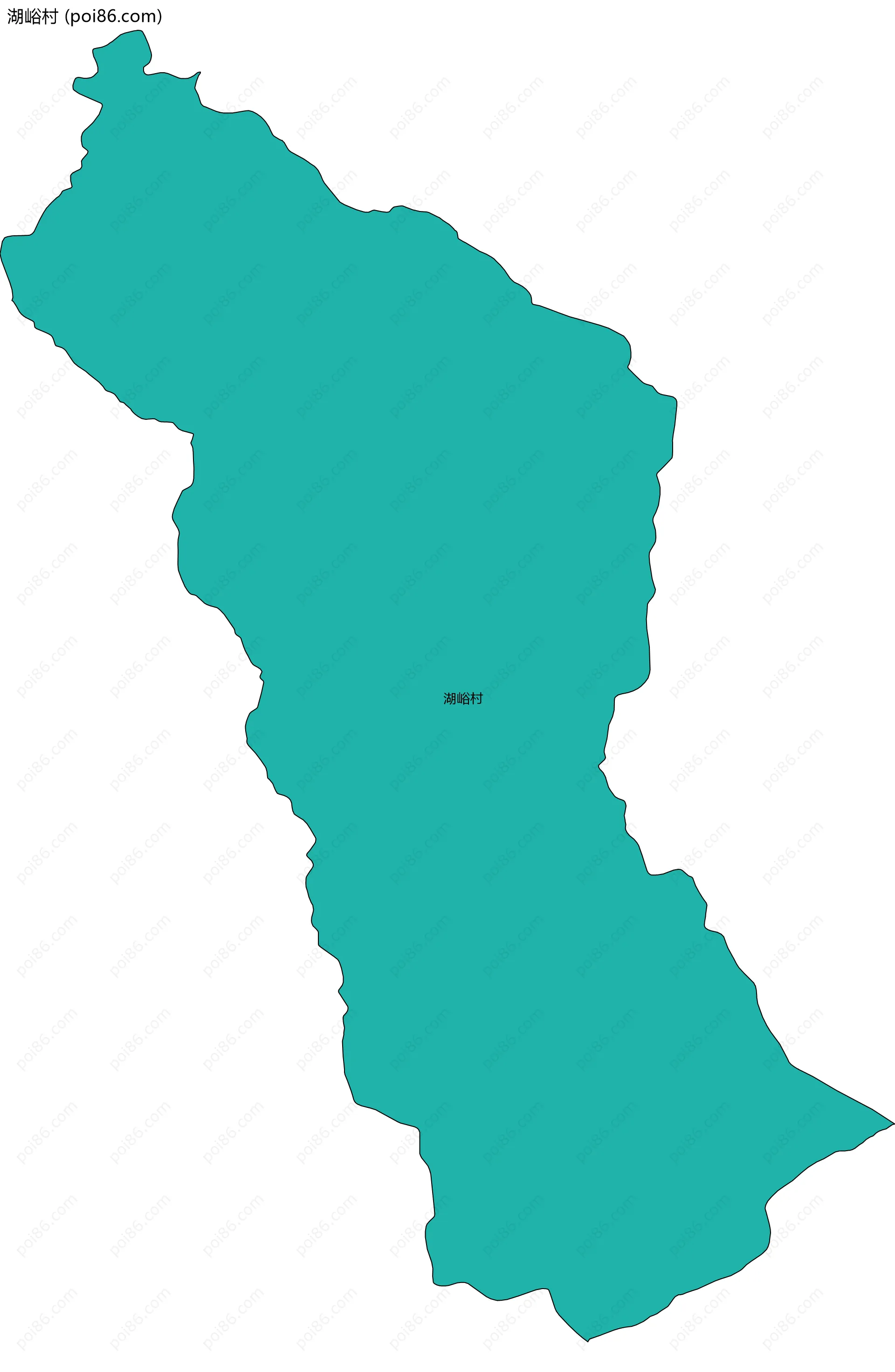 湖峪村边界地图