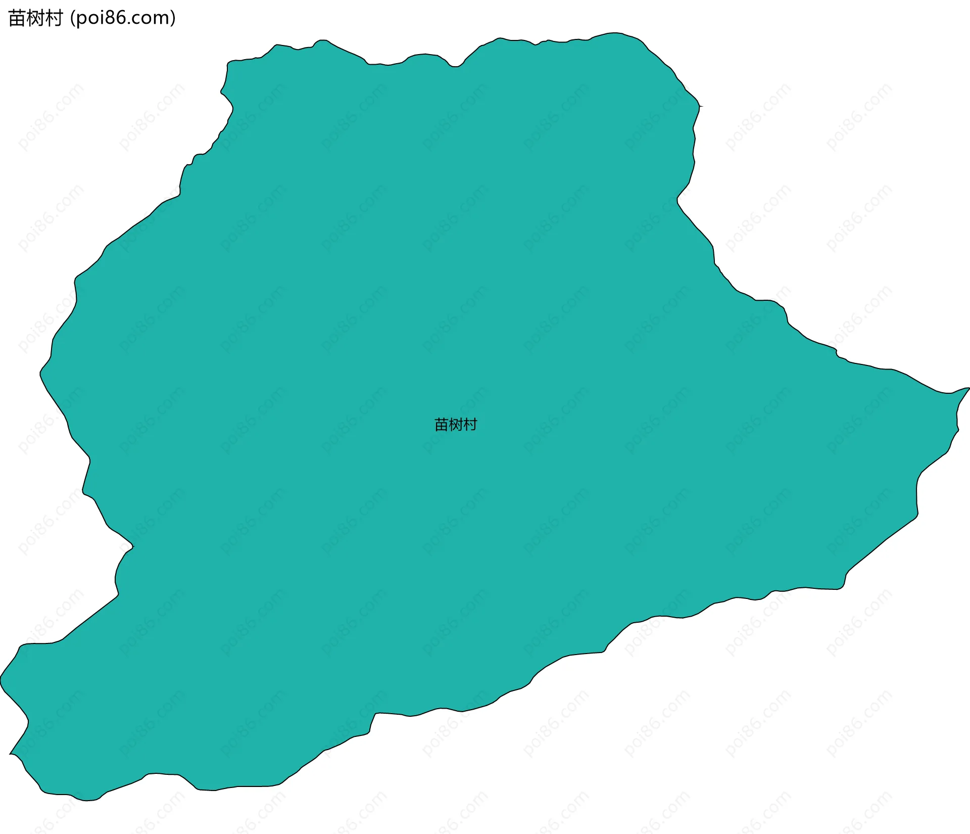 苗树村边界地图