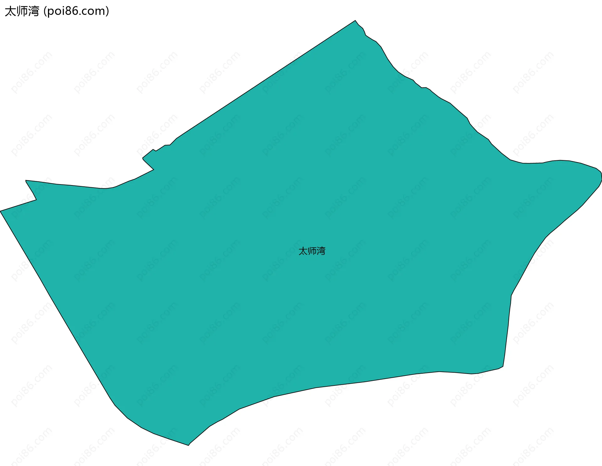太师湾边界地图