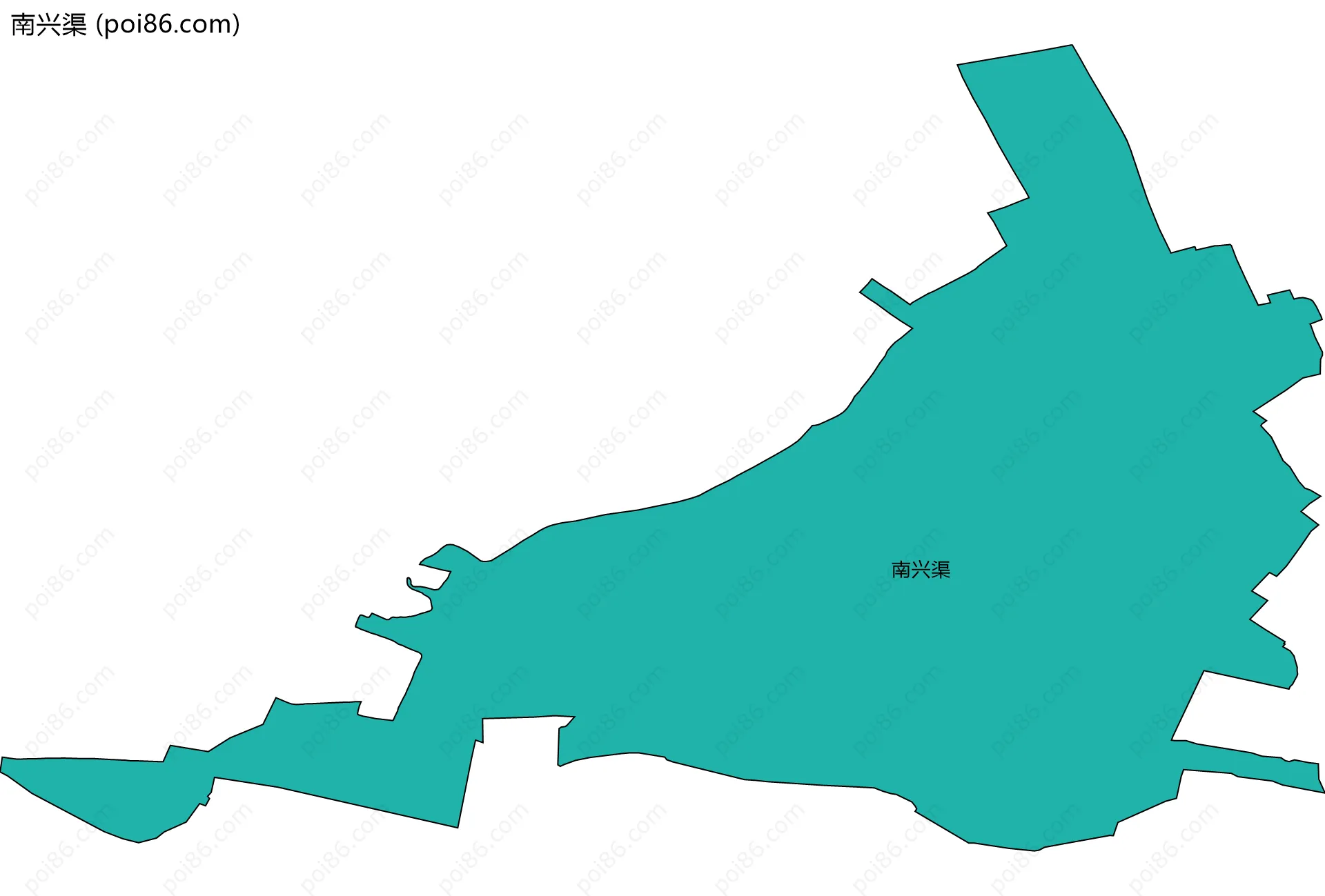 南兴渠边界地图