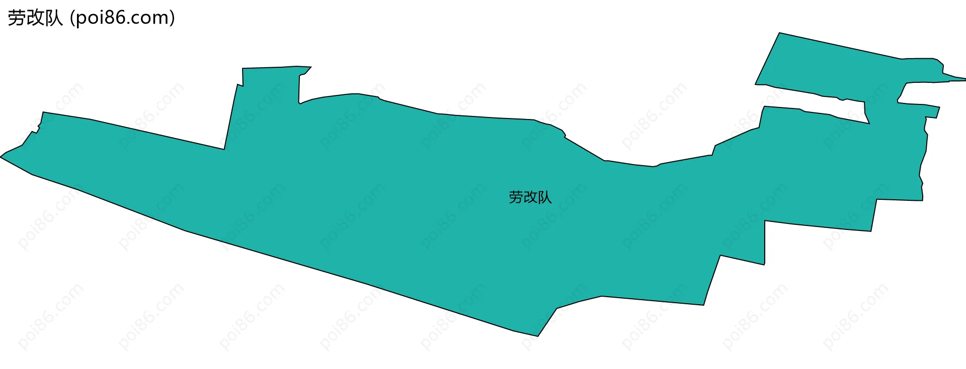 劳改队边界地图