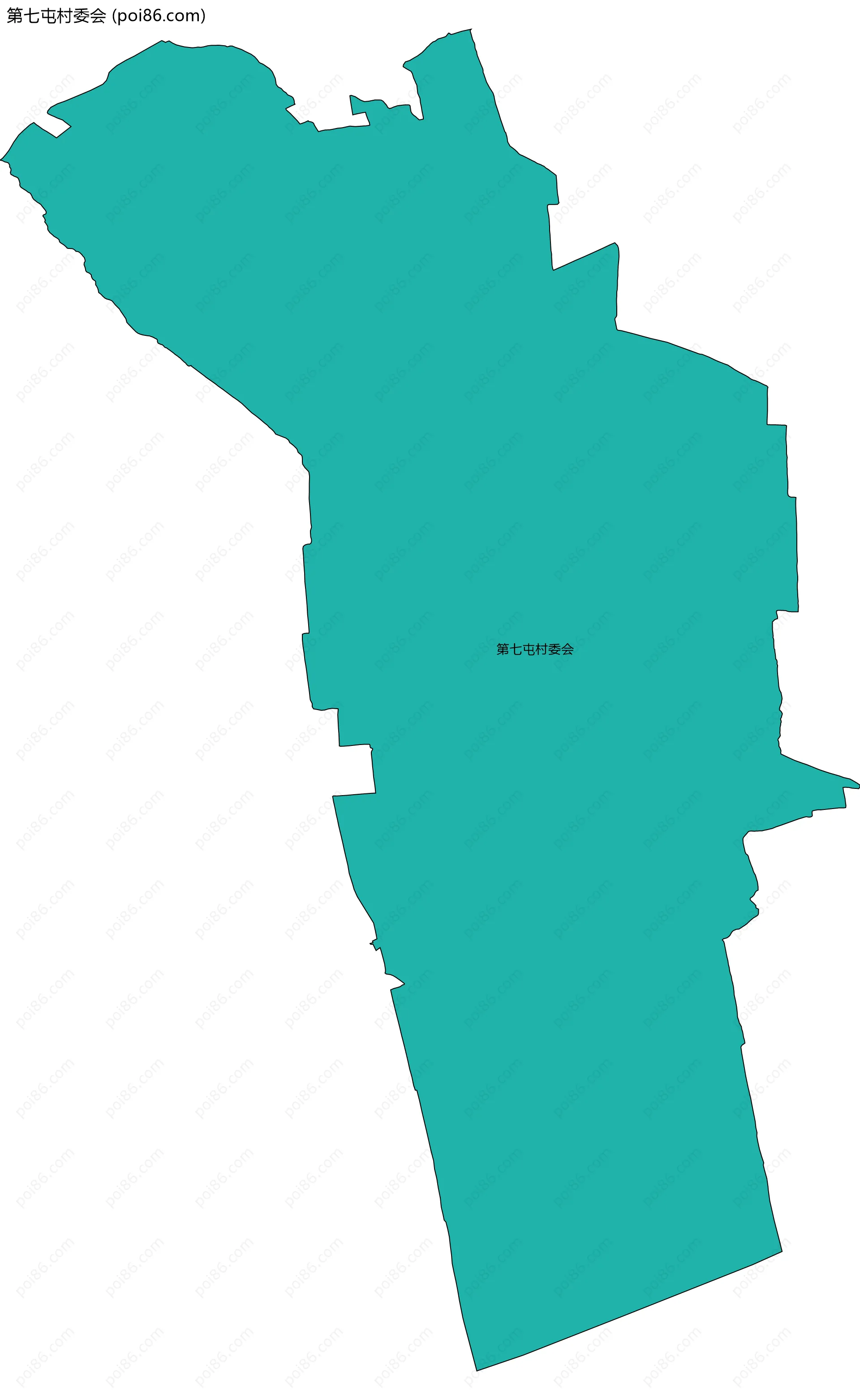 第七屯村委会边界地图