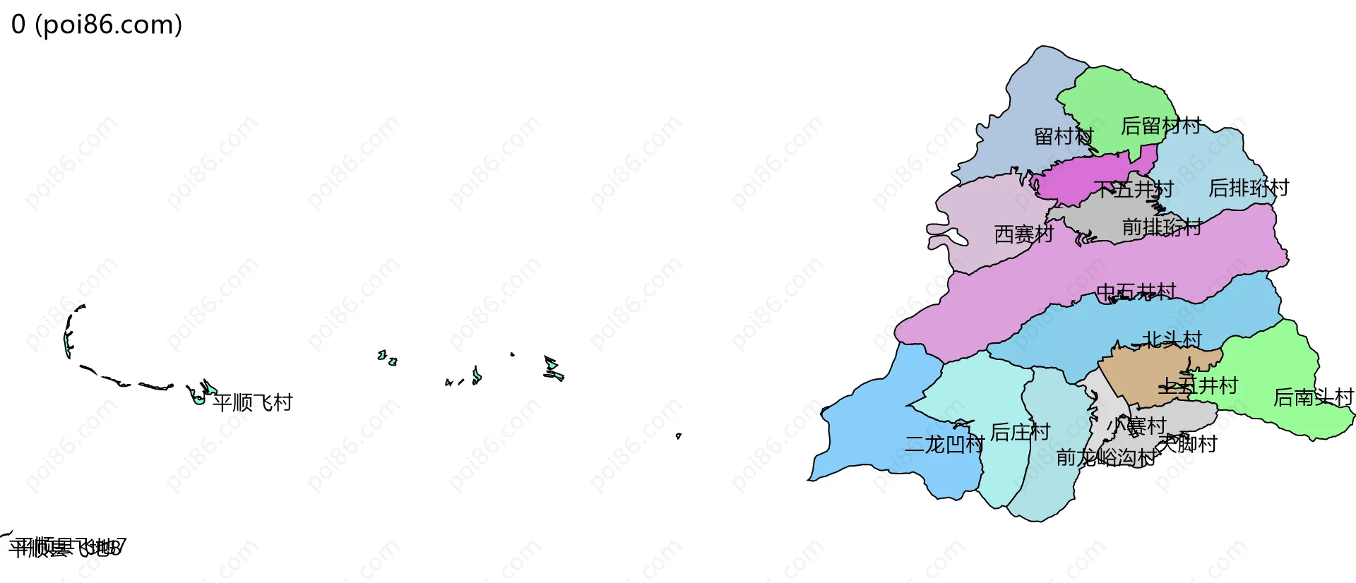 0边界地图(五级行政区划)