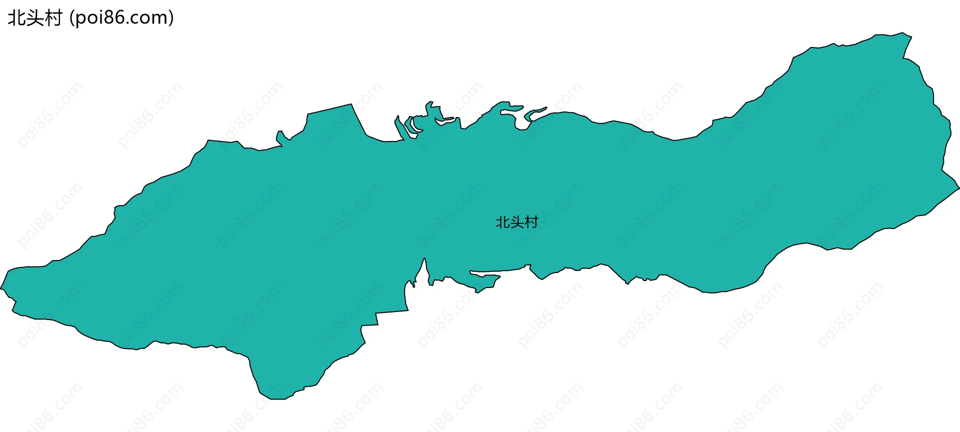 北头村边界地图