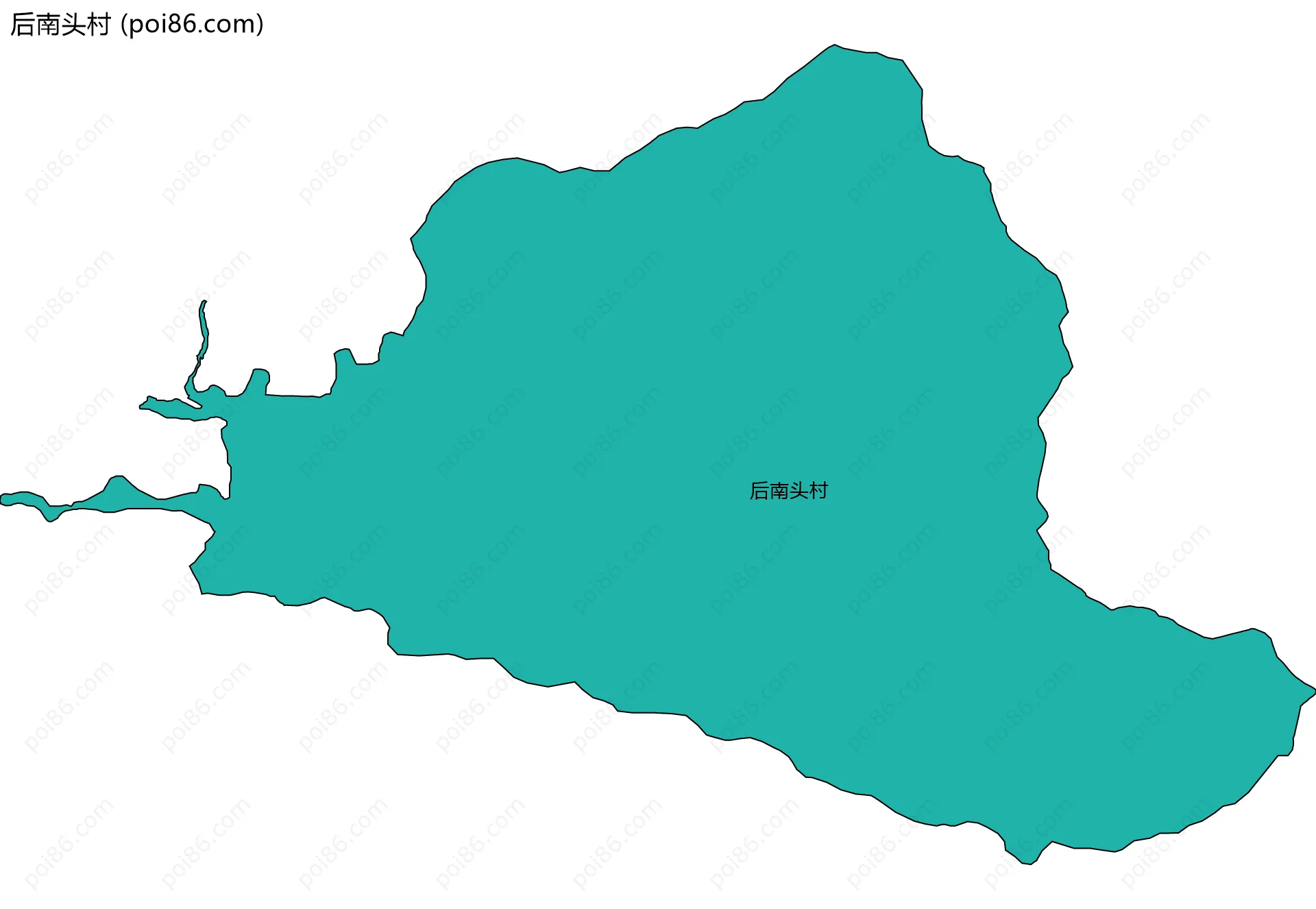 后南头村边界地图
