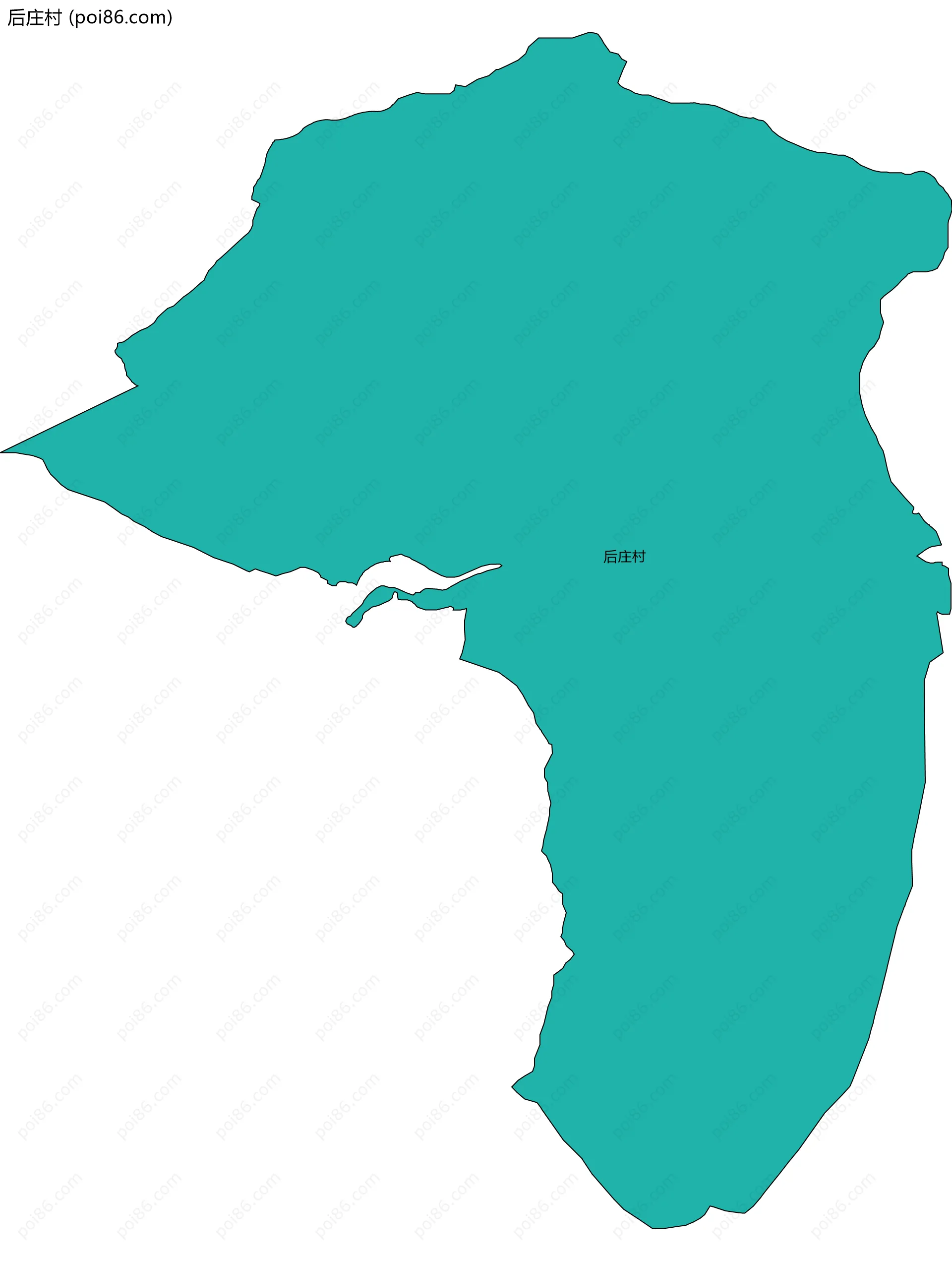 后庄村边界地图