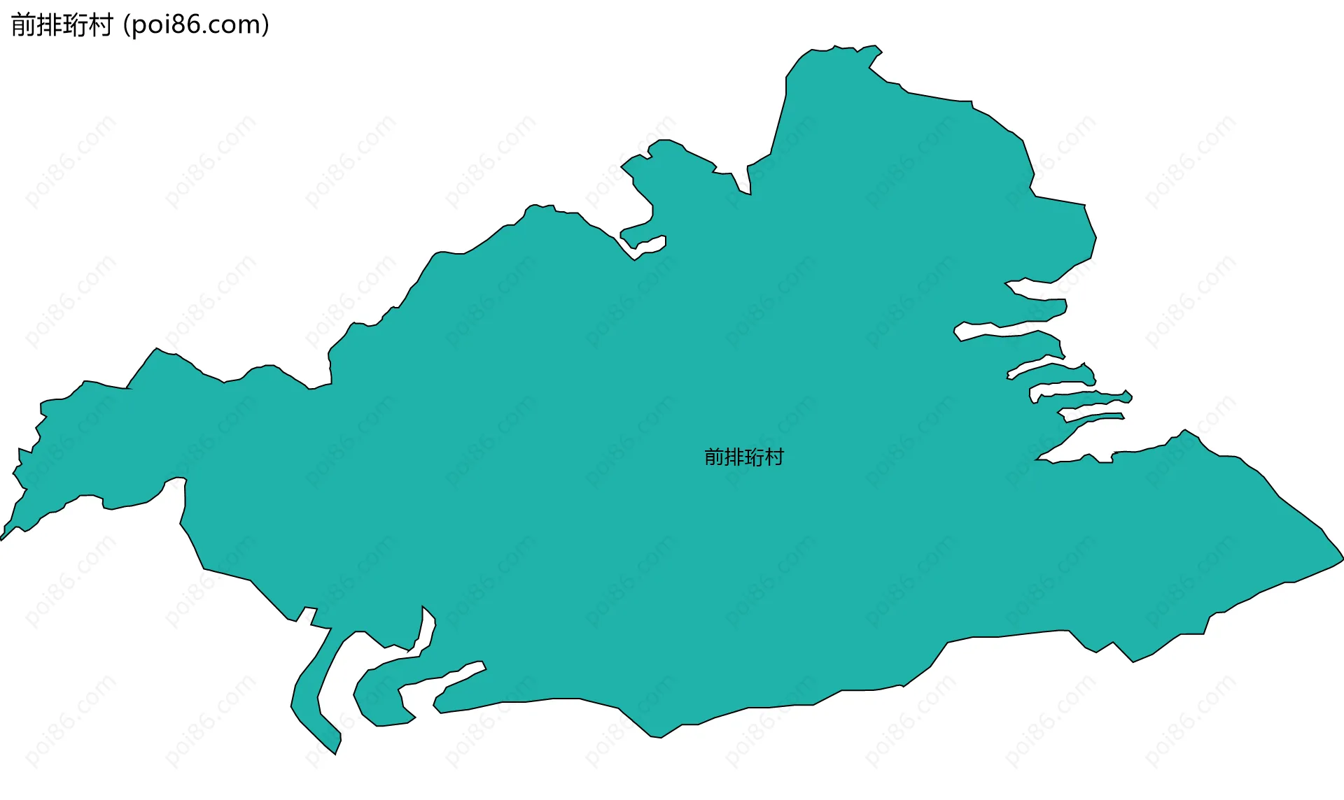 前排珩村边界地图