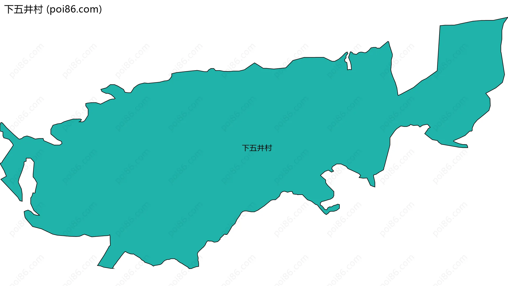下五井村边界地图