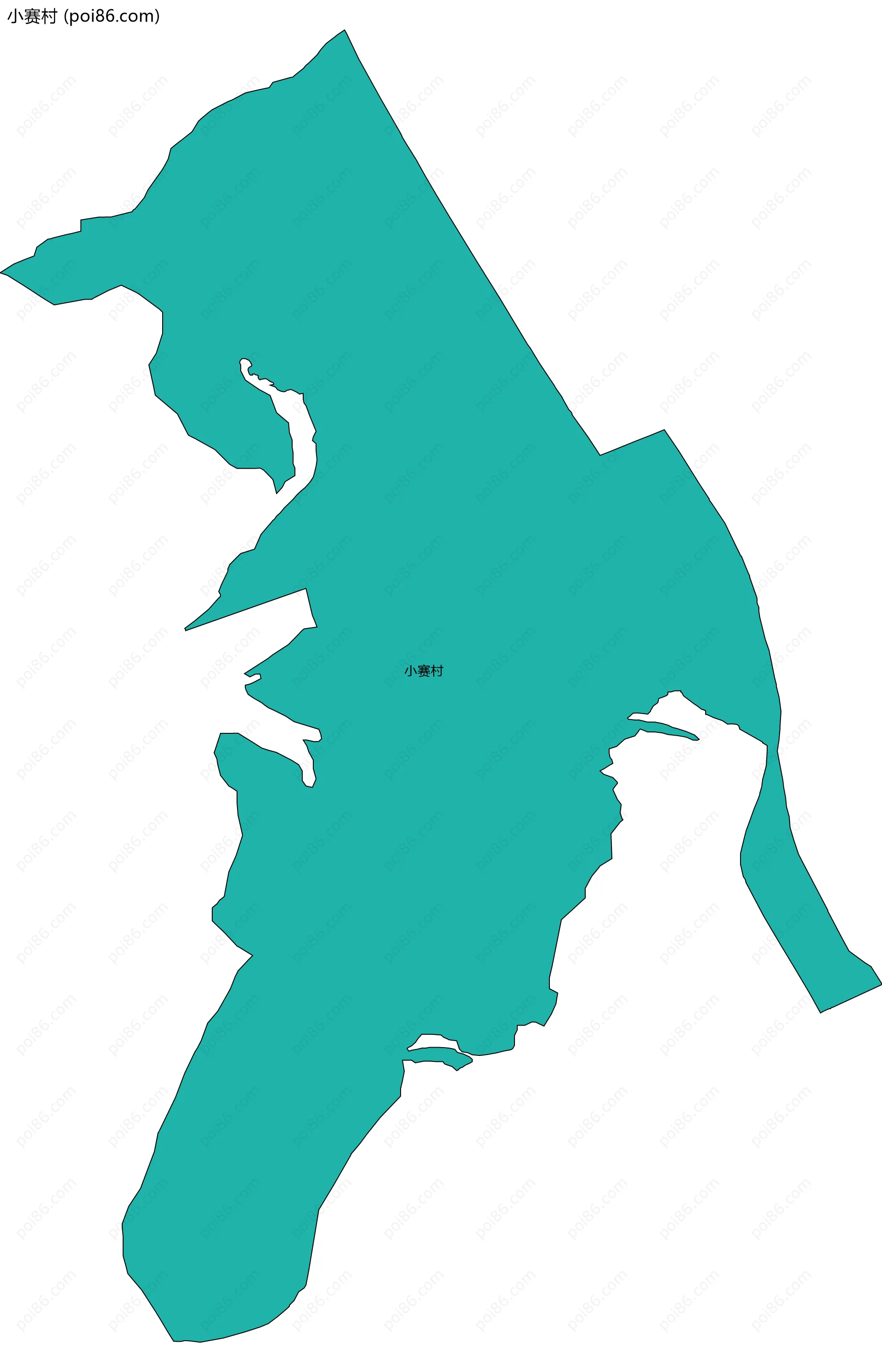 小赛村边界地图