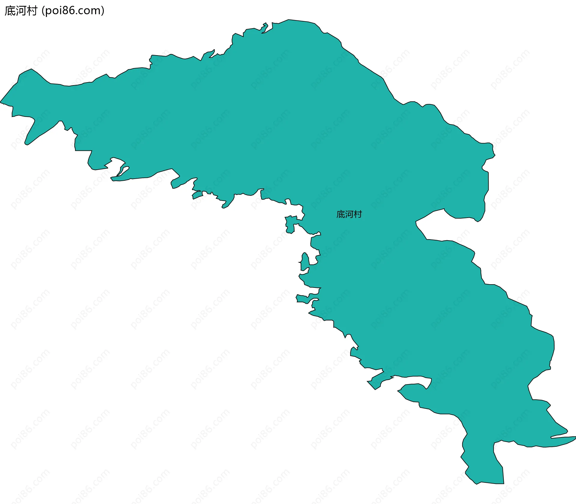 底河村边界地图