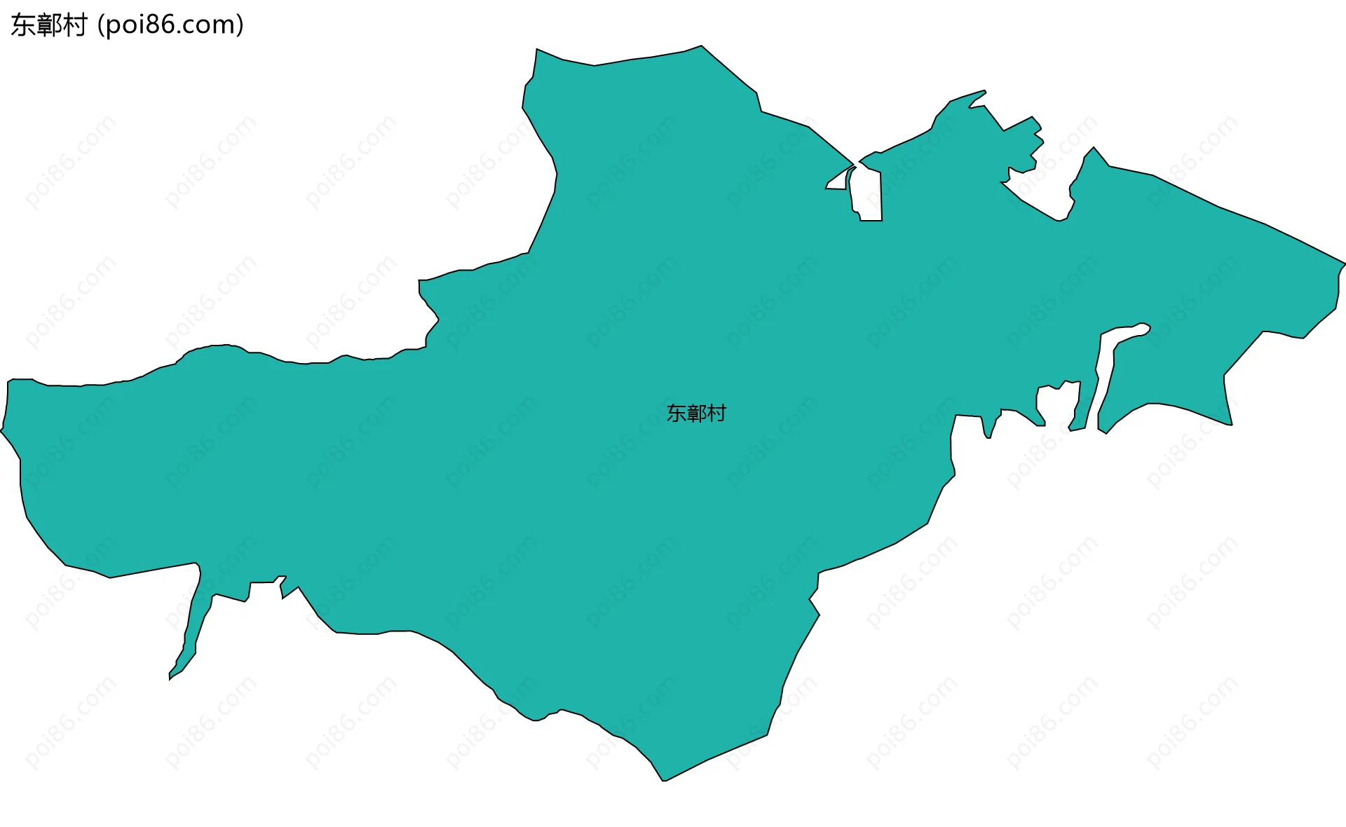 东鄣村边界地图