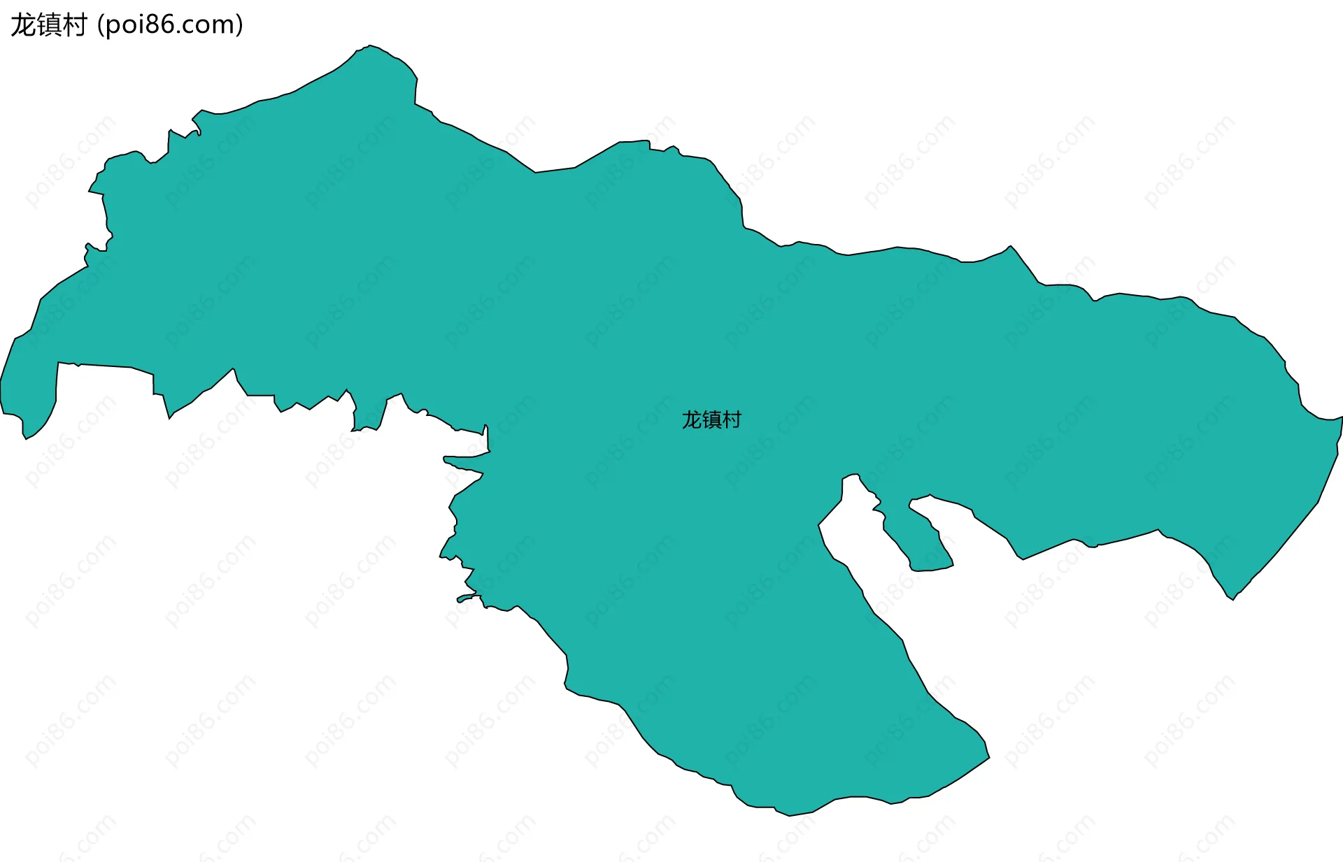 龙镇村边界地图