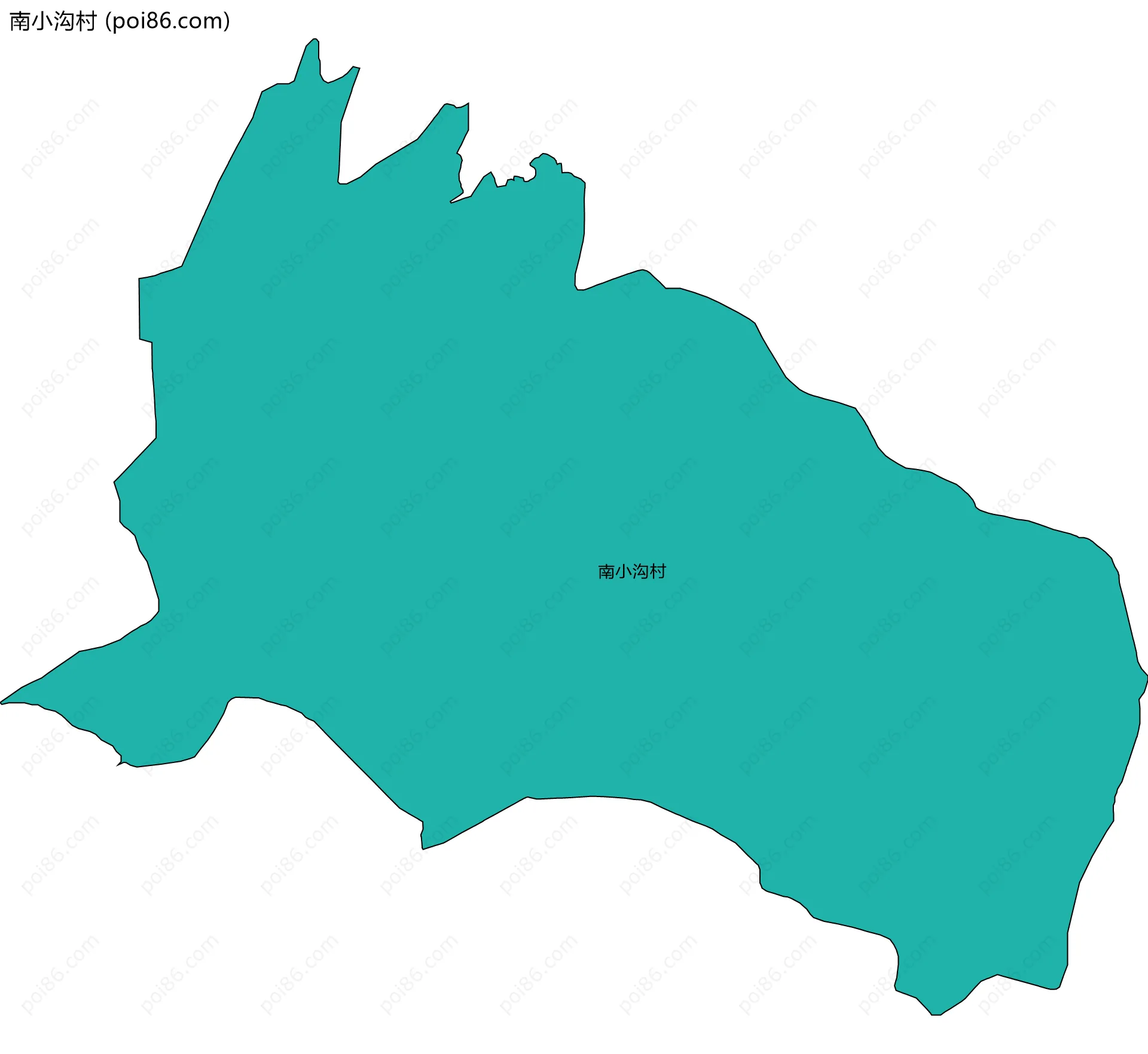 南小沟村边界地图