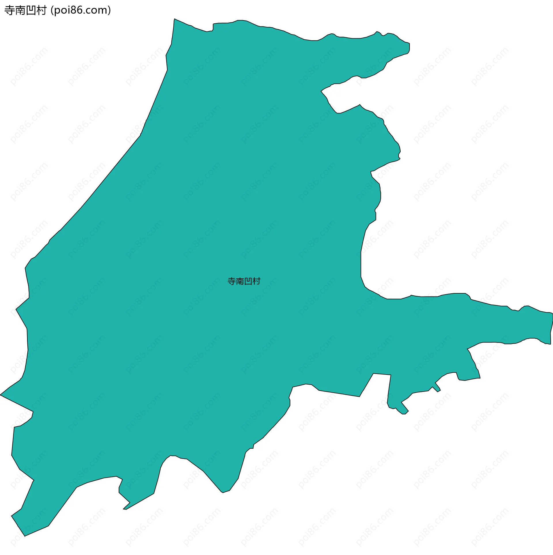 寺南凹村边界地图