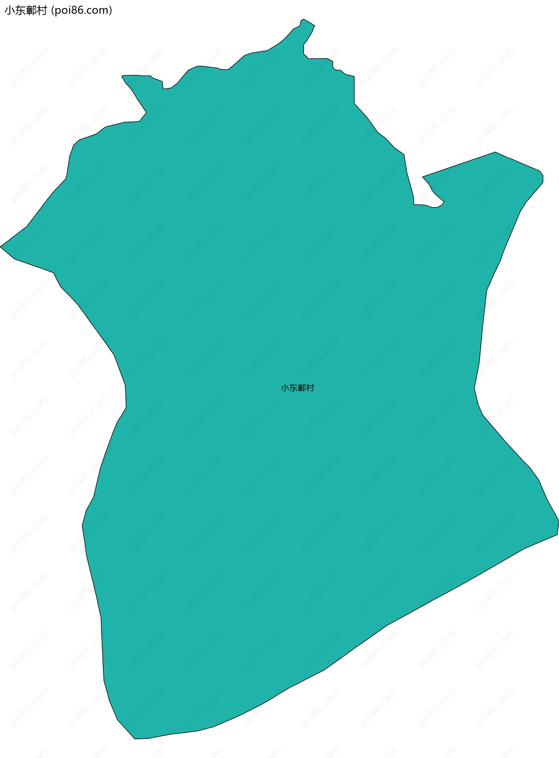 小东鄣村边界地图