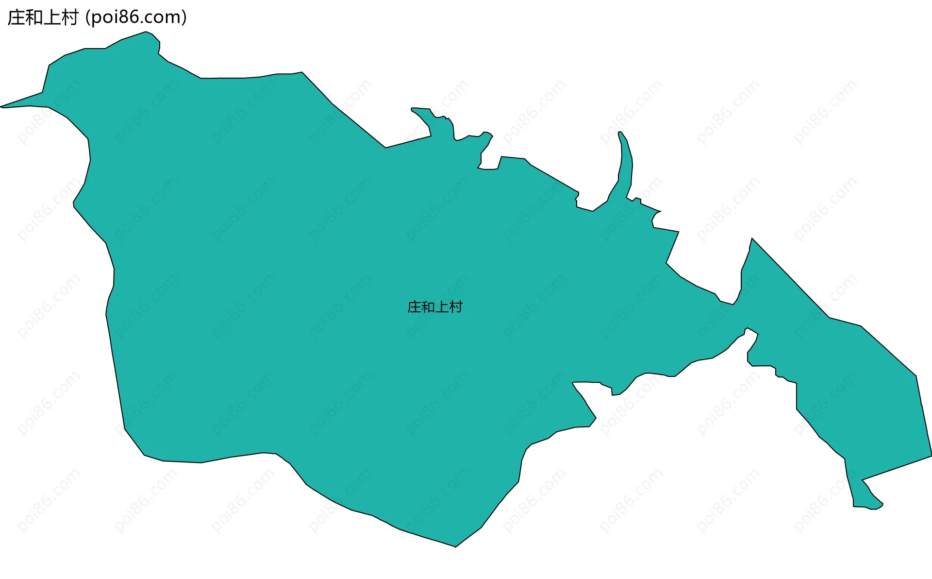 庄和上村边界地图