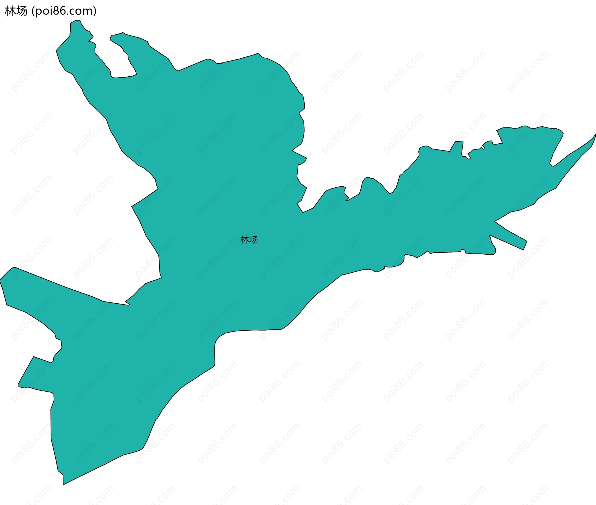 林场边界地图