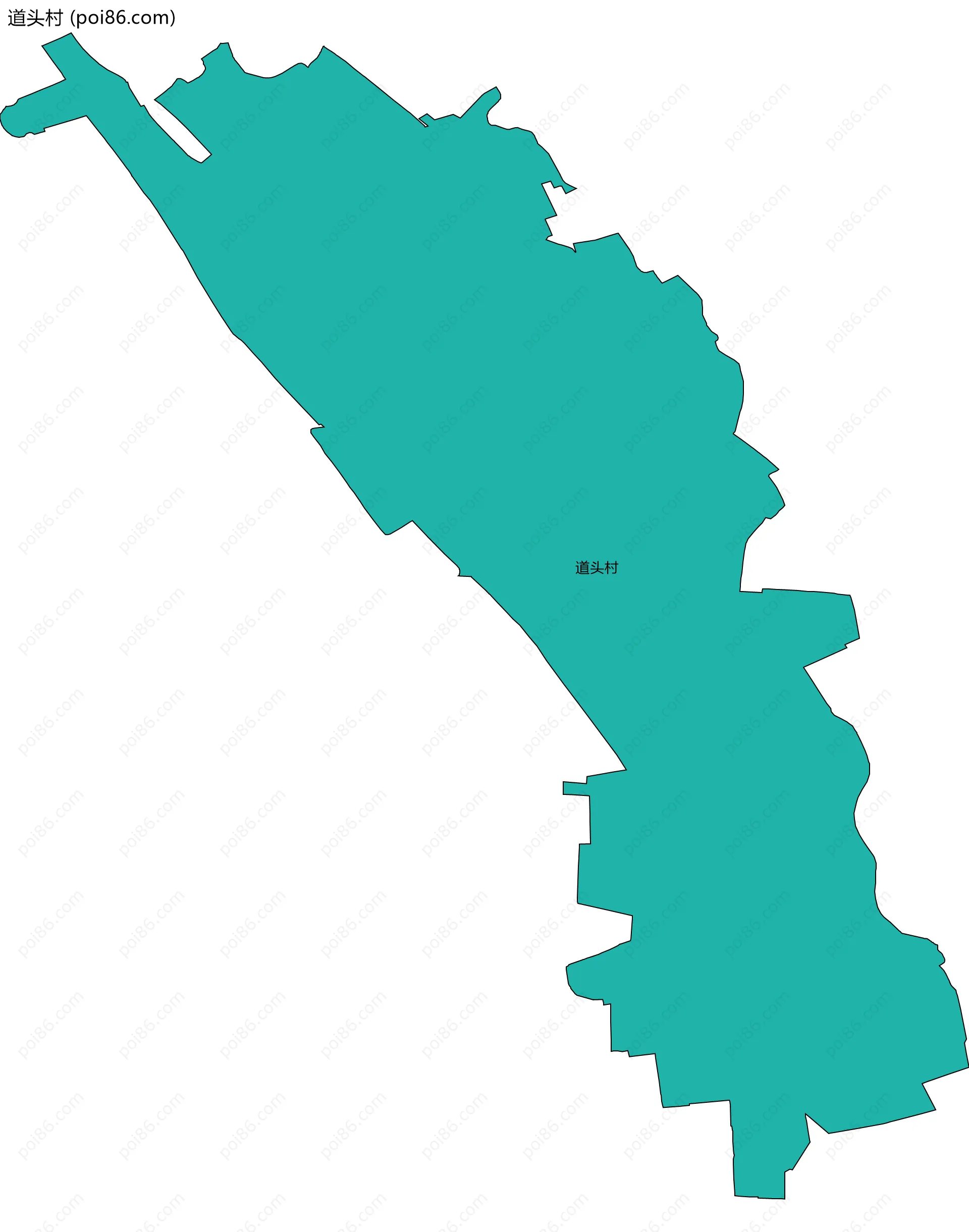 道头村边界地图