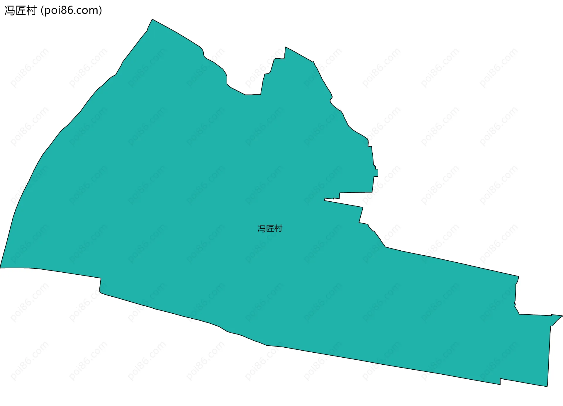 冯匠村边界地图