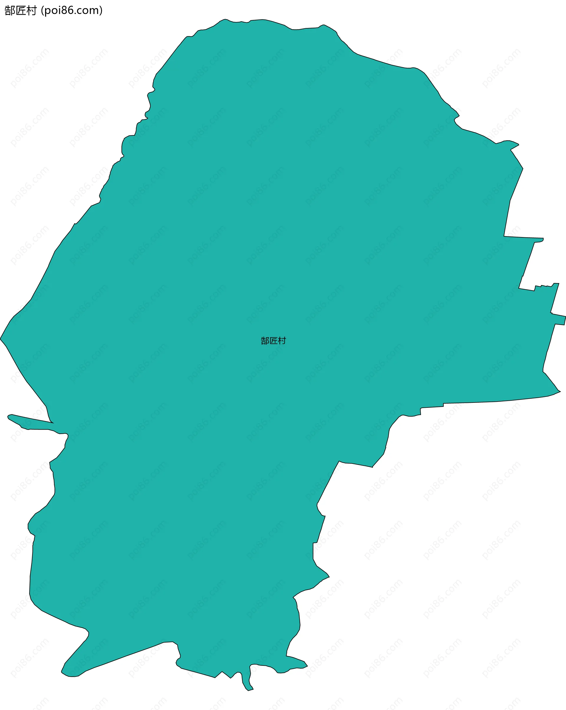 郜匠村边界地图