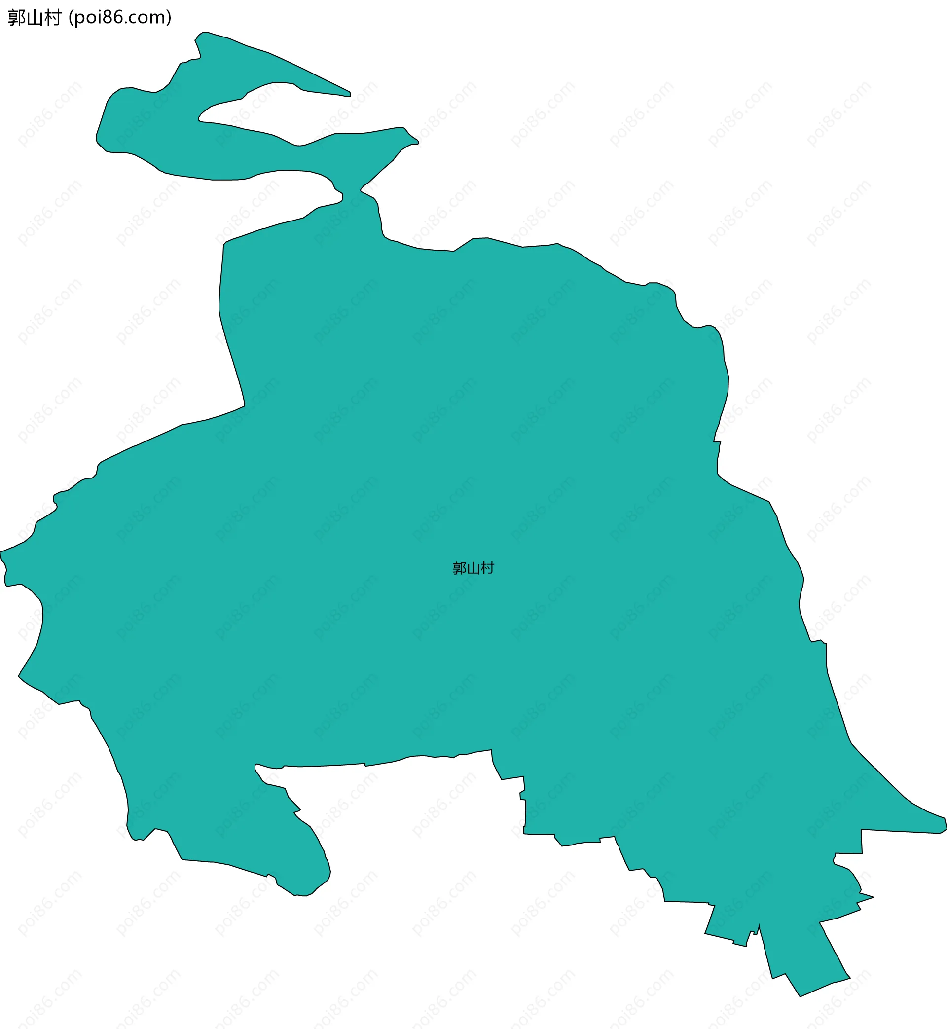 郭山村边界地图