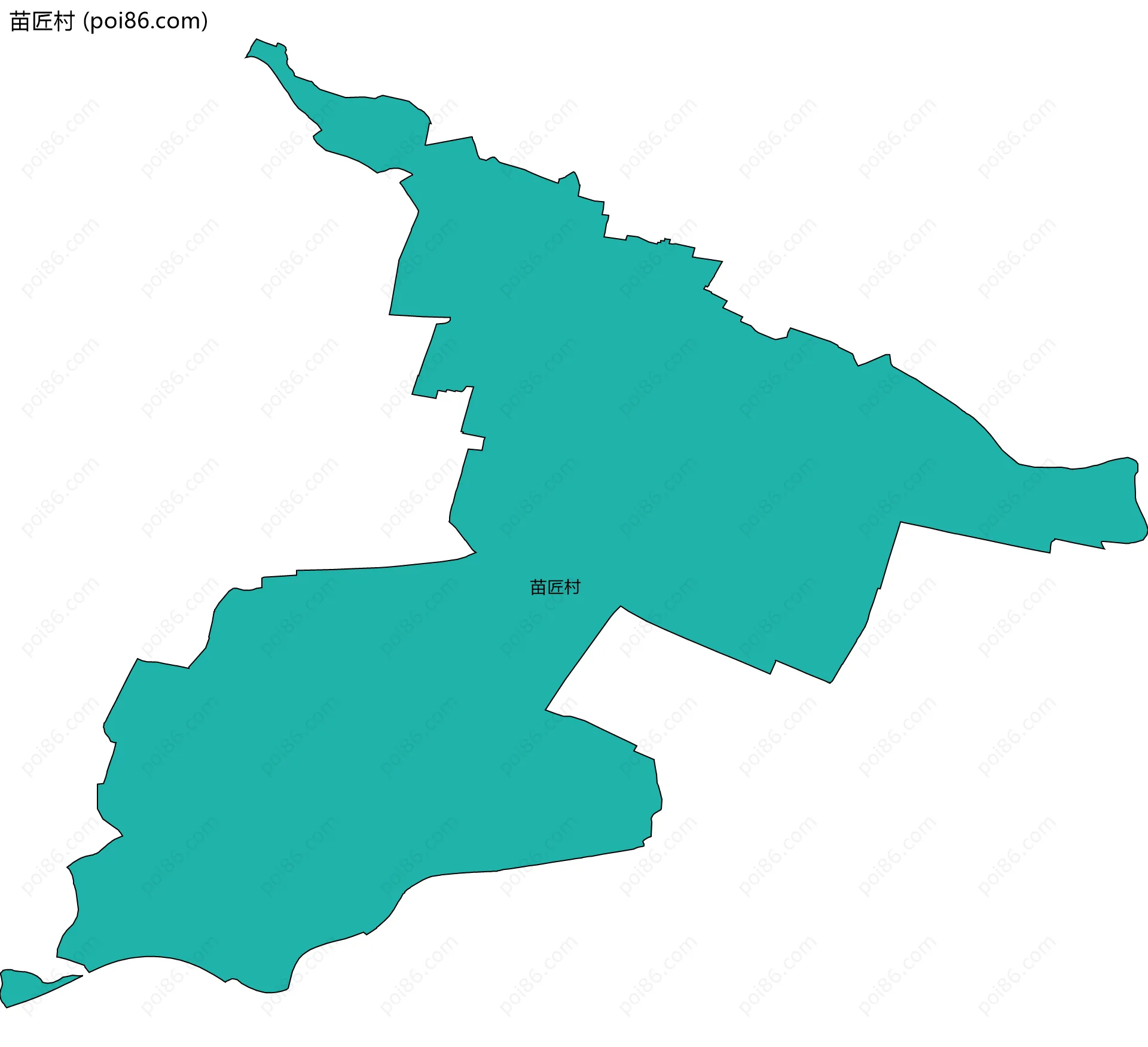 苗匠村边界地图