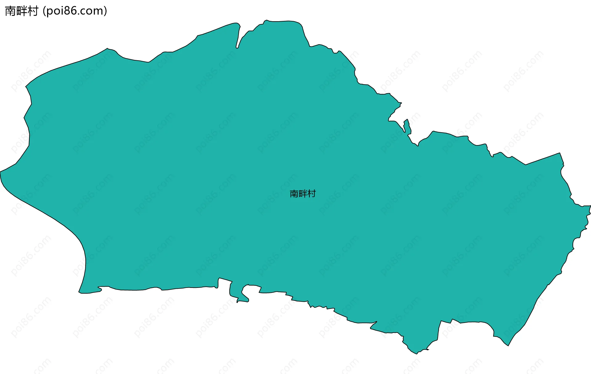 南畔村边界地图