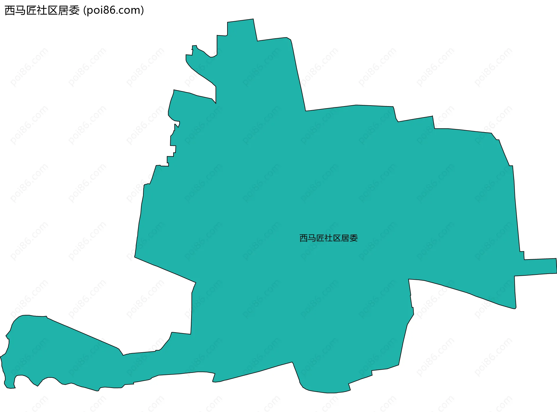 西马匠社区居委边界地图