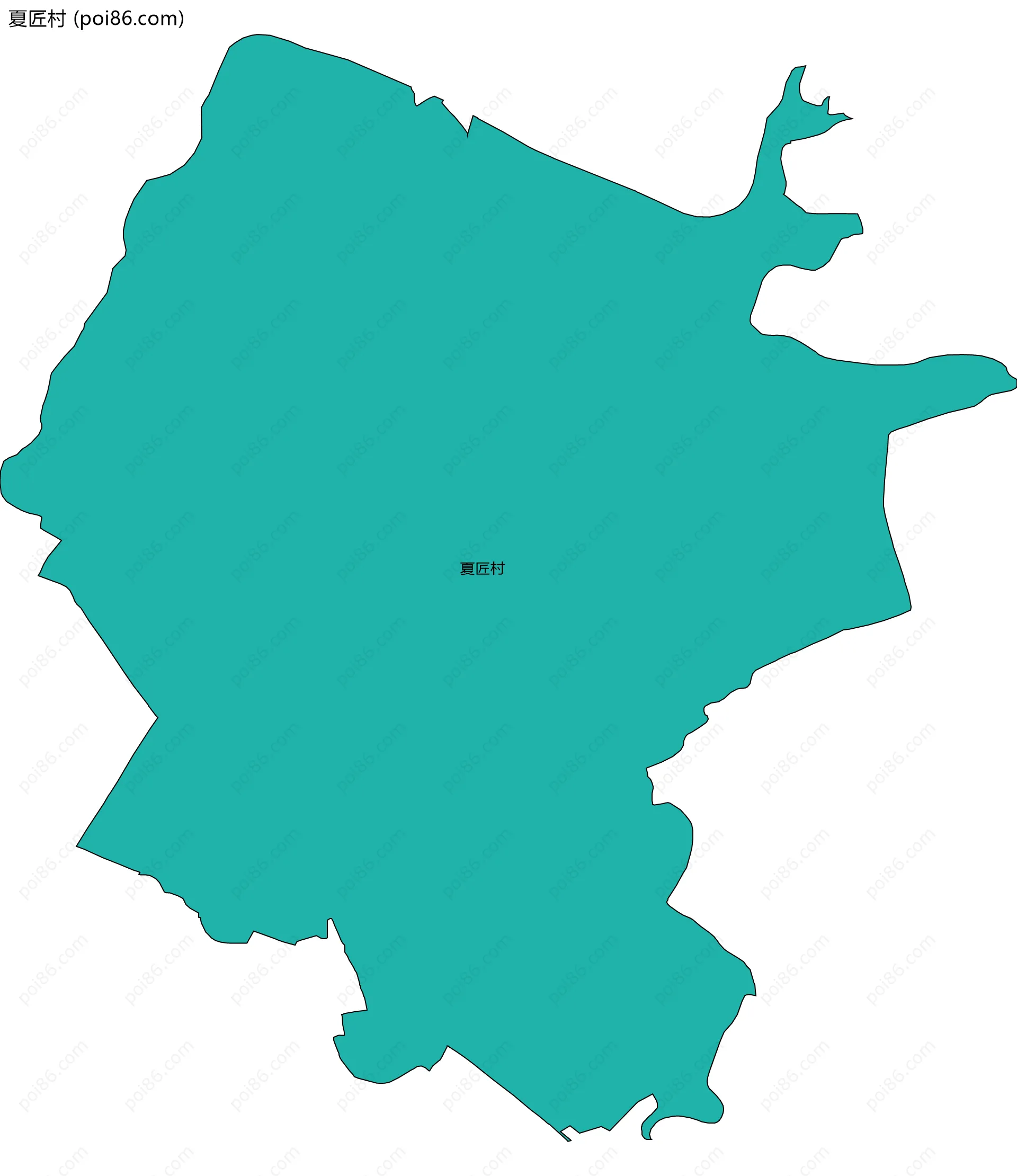 夏匠村边界地图