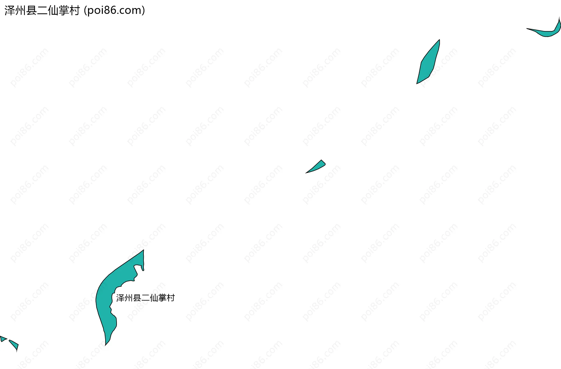 泽州县二仙掌村边界地图