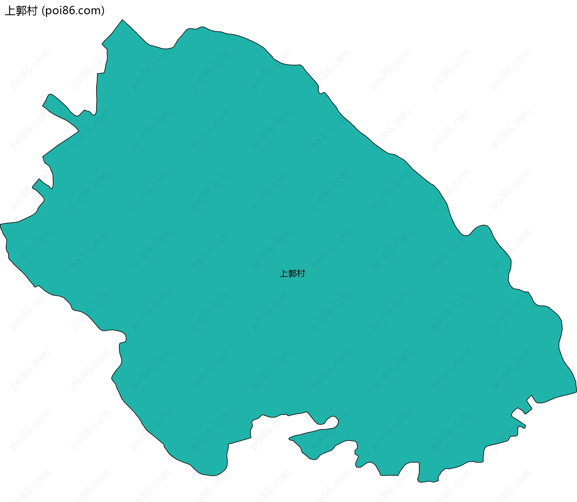 上郭村边界地图